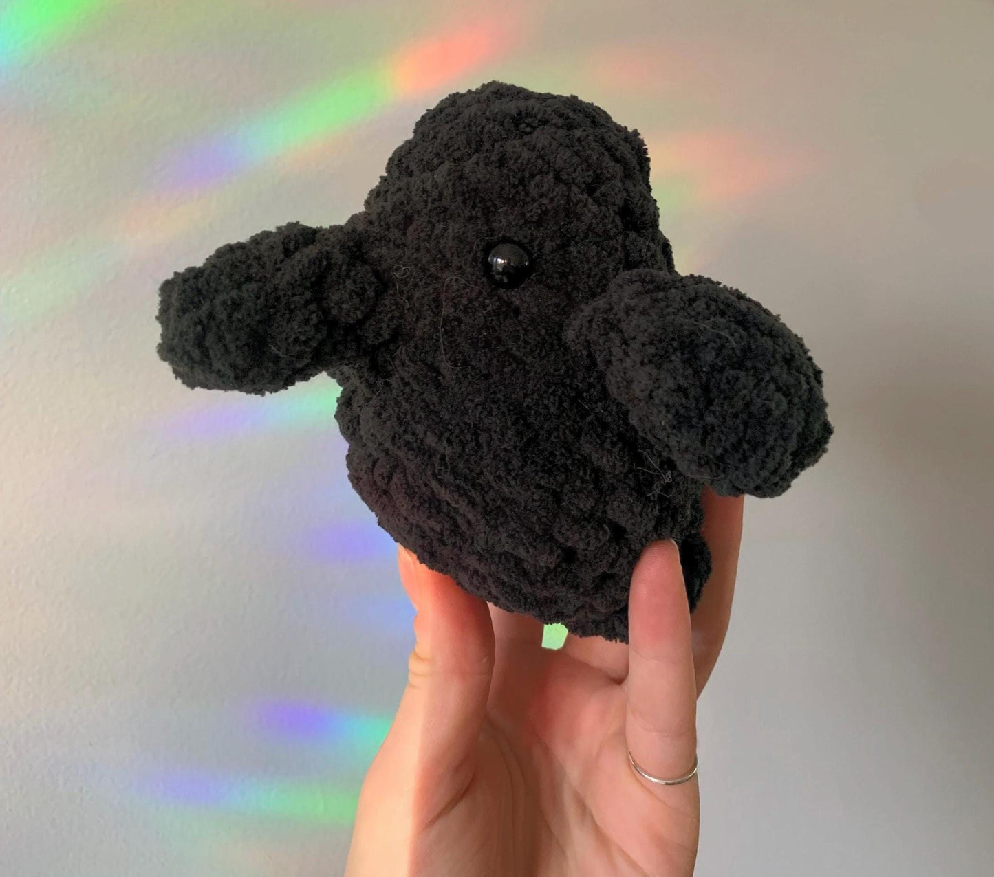 Chubby Crow Crochet Plushie