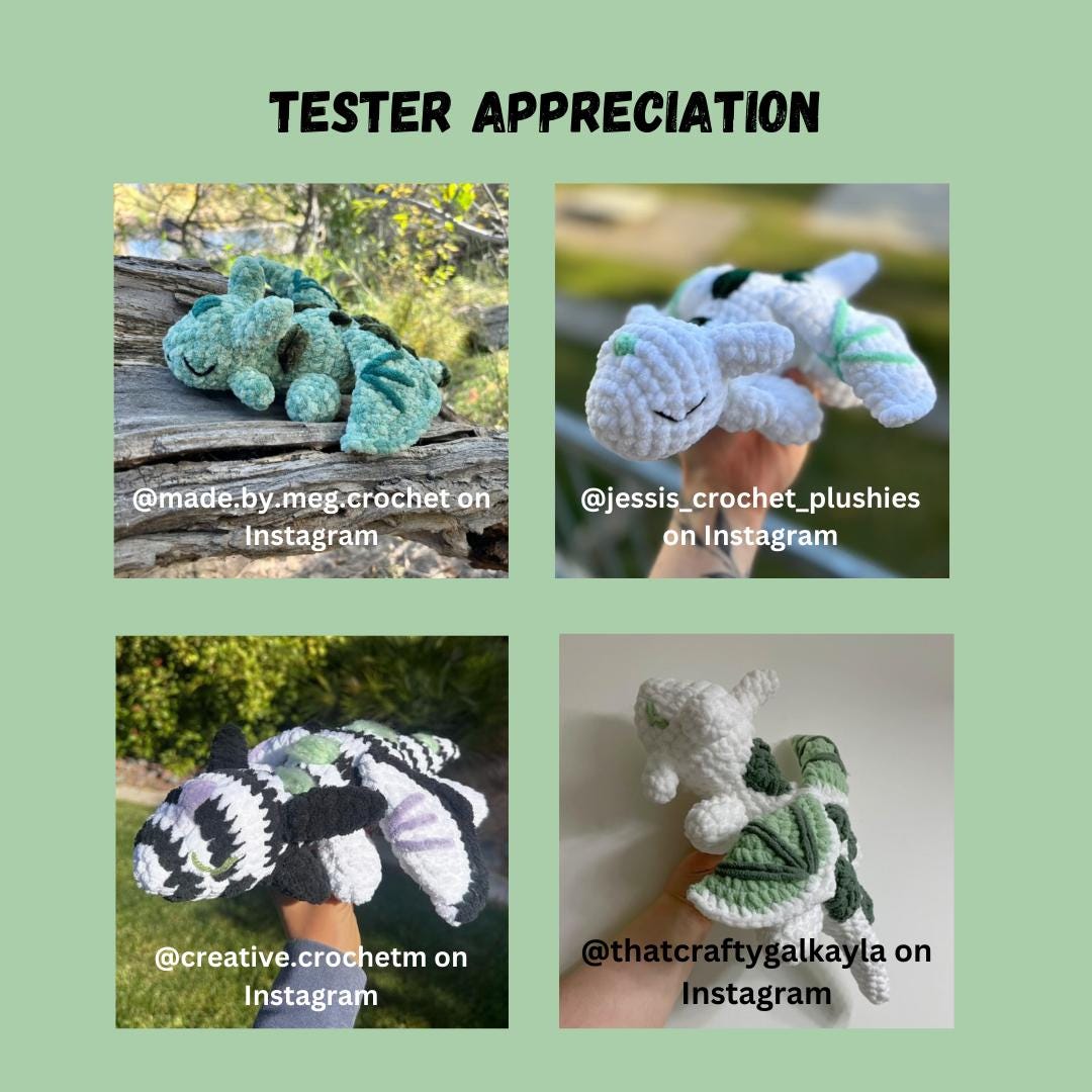 Crochet PDF Pattern Bundle: Hummingbirds & Moss Dragons