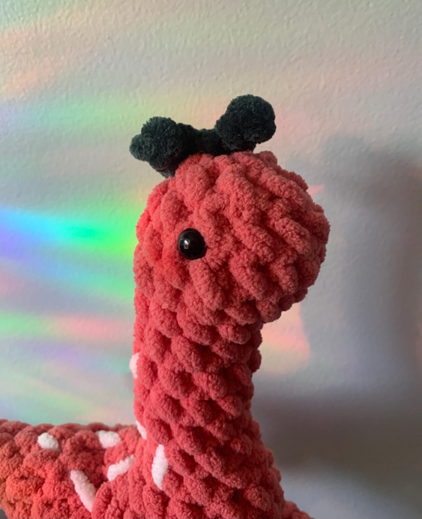 Strawberry Dinosaur Crochet Plush