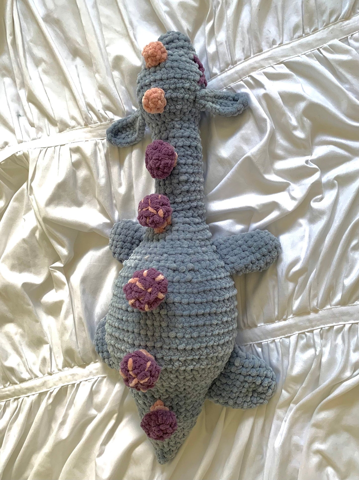 Pastel Mushroom Nessie Crochet Plush - Made to Order