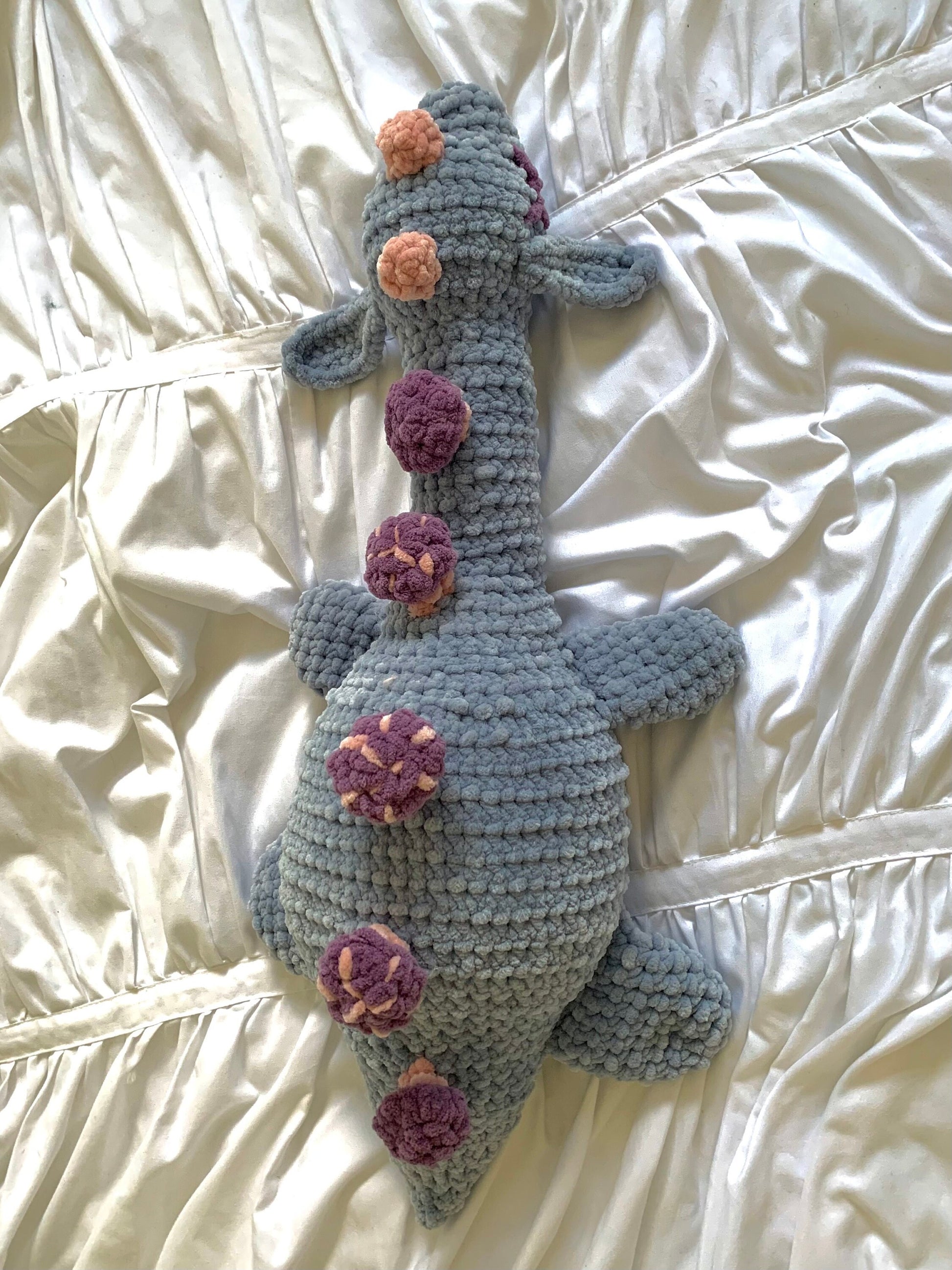 Pastel Mushroom Nessie Crochet Plush - Made to Order