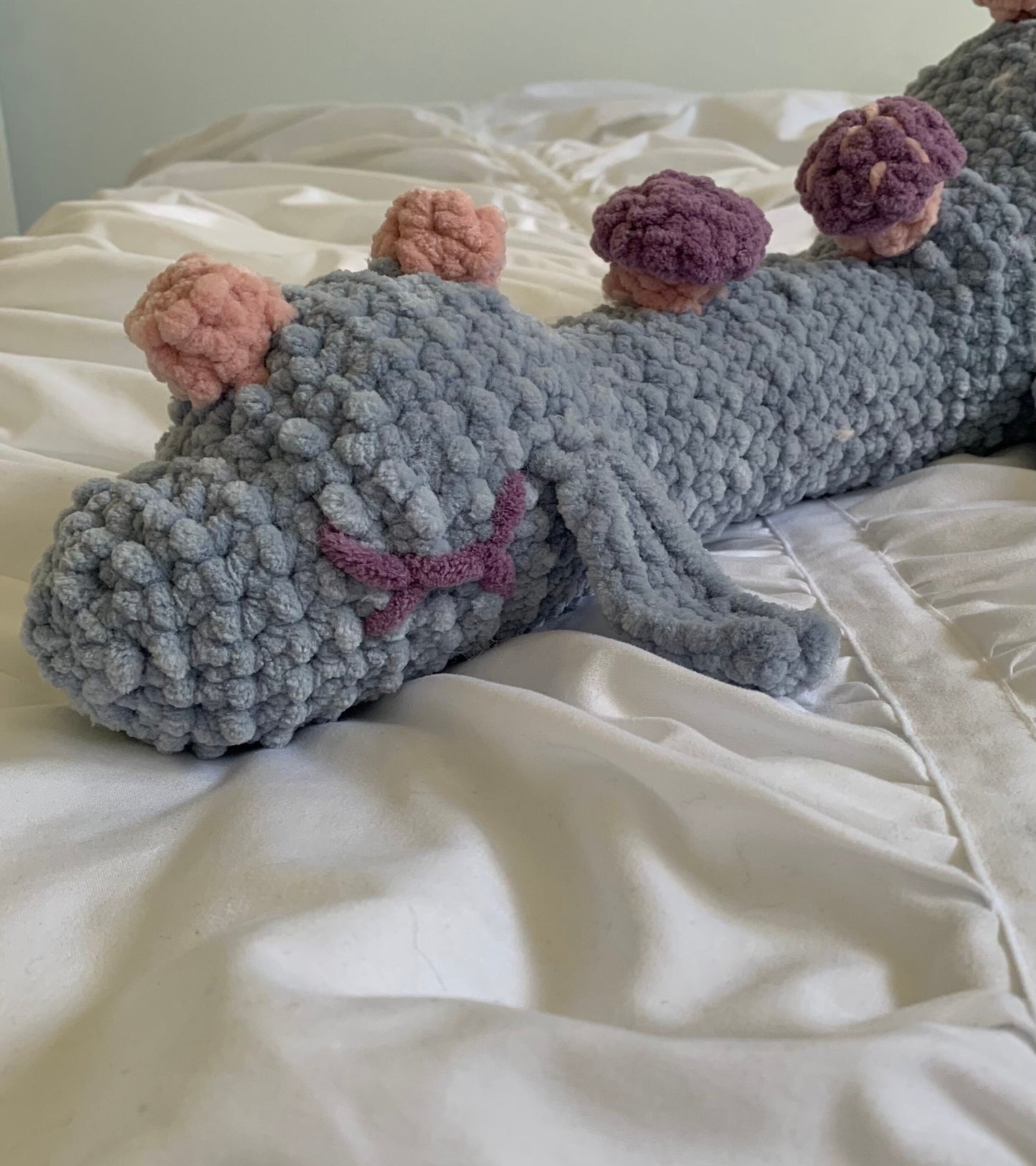 Pastel Mushroom Nessie Crochet Plush - Made to Order