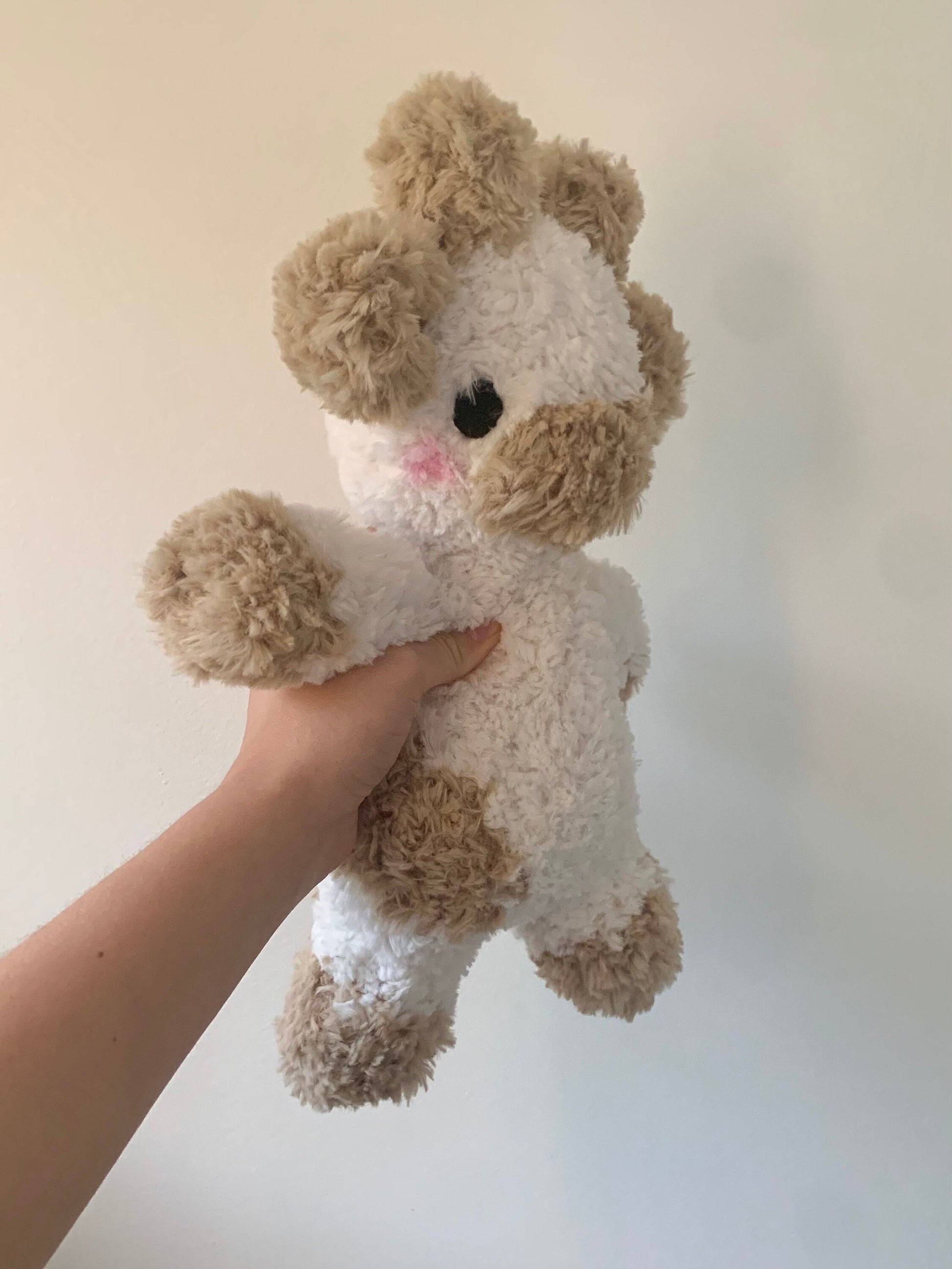 Fluffy Cow Weighted Crochet Plush — Made to Order