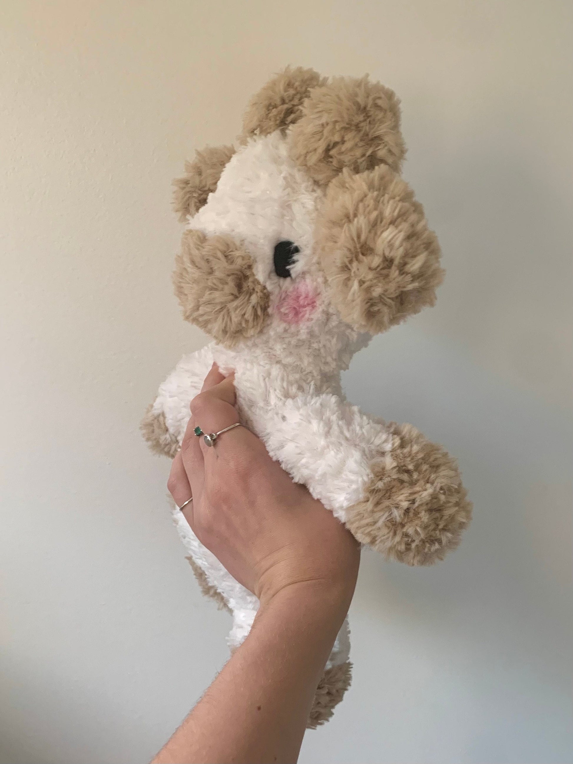 Fluffy Cow Weighted Crochet Plush — Made to Order