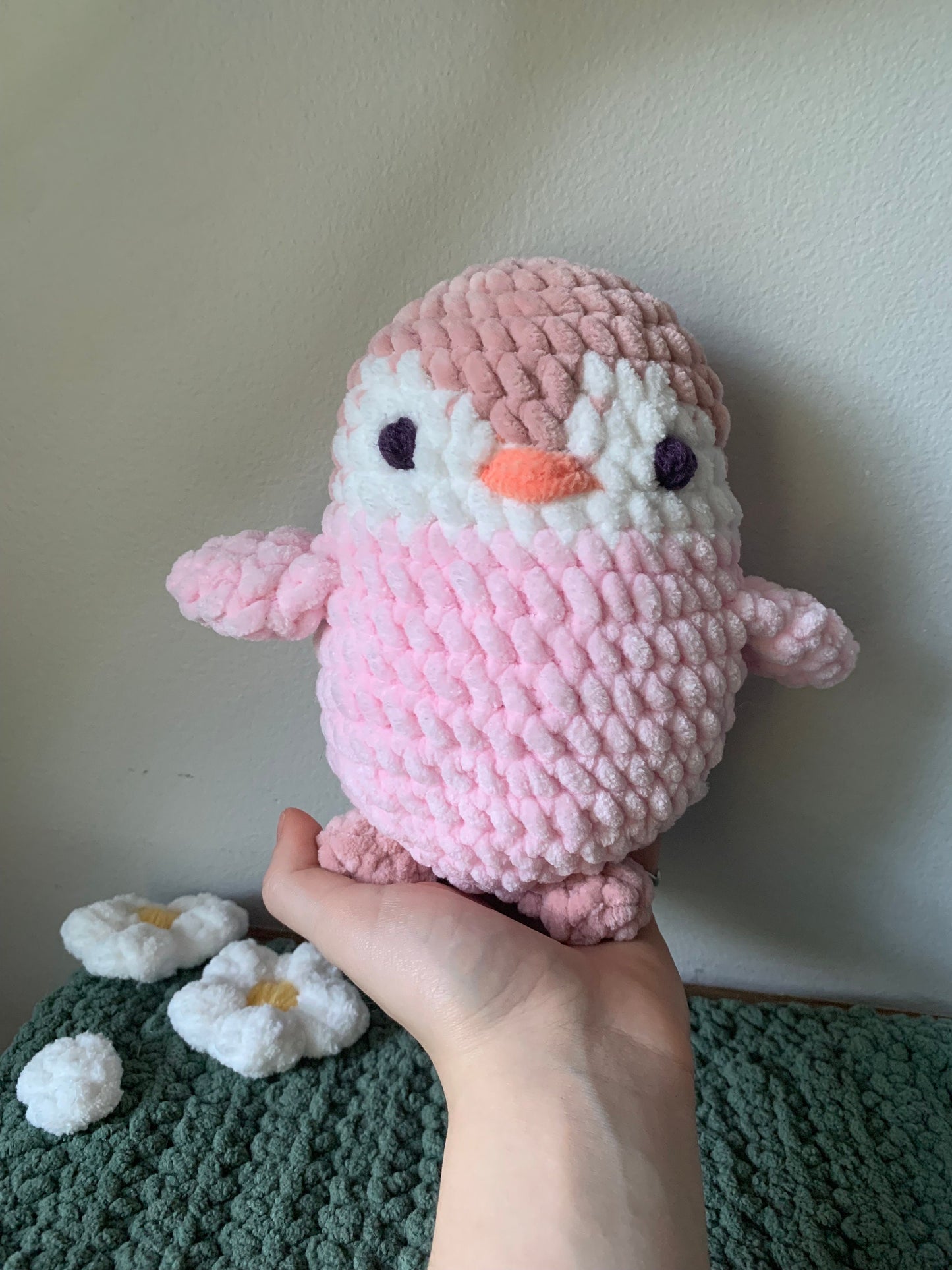 Colorful Penguin Crochet Plushie — Made to Order