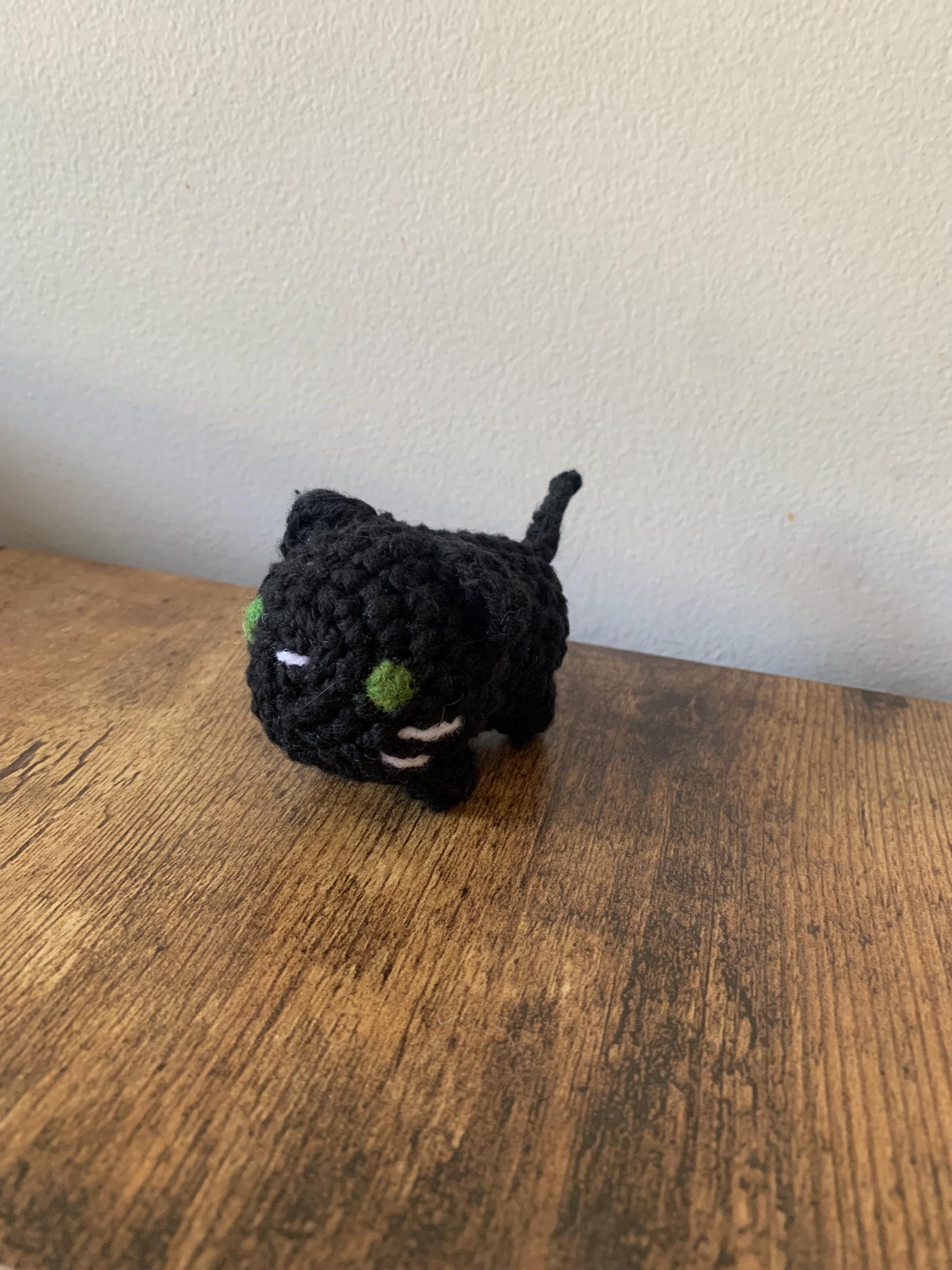 Good Luck Black Cat | Mini Crochet Black Cat