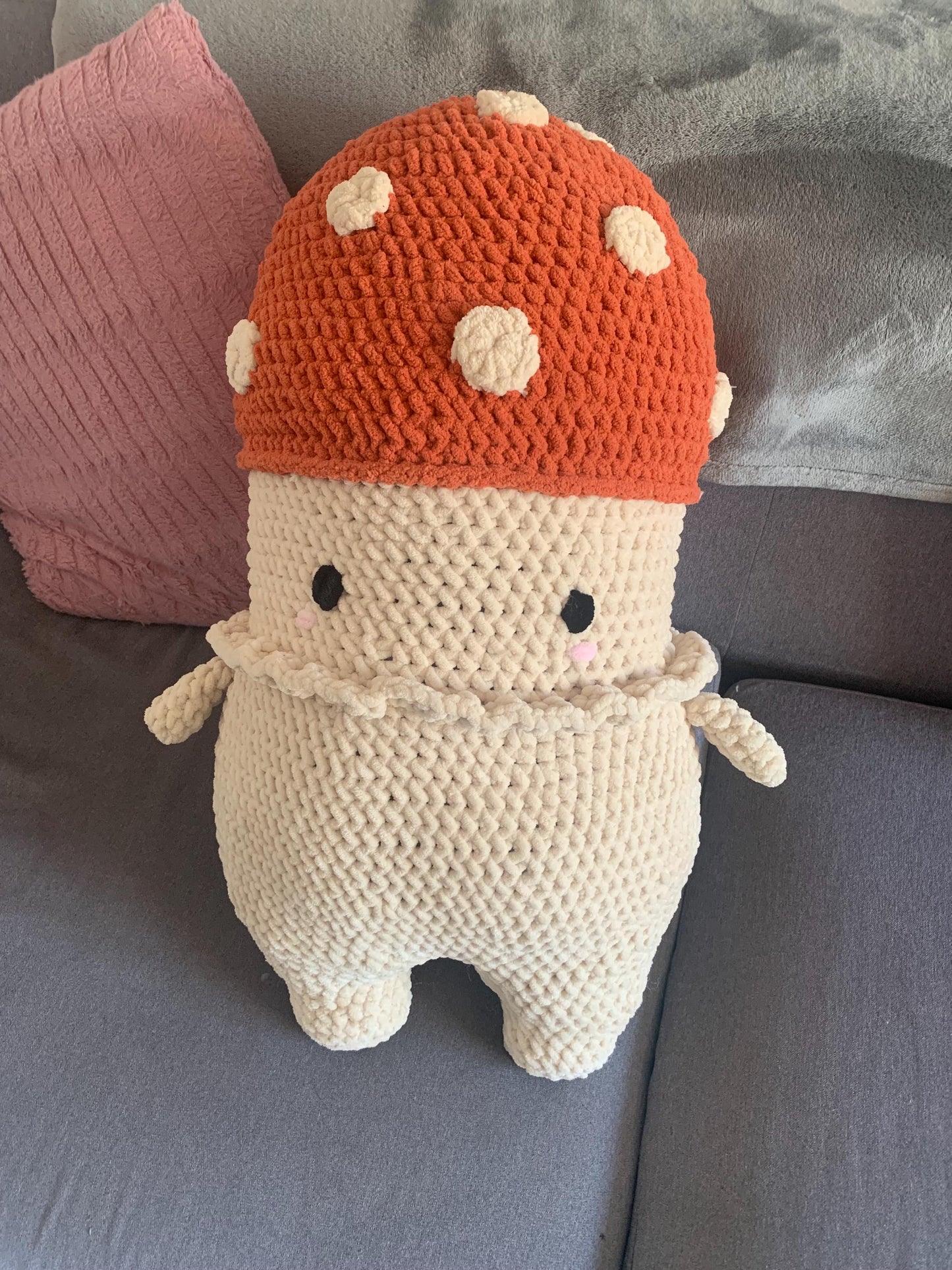 Mega Mushroom Friend Crochet Plushie (Extra Large)