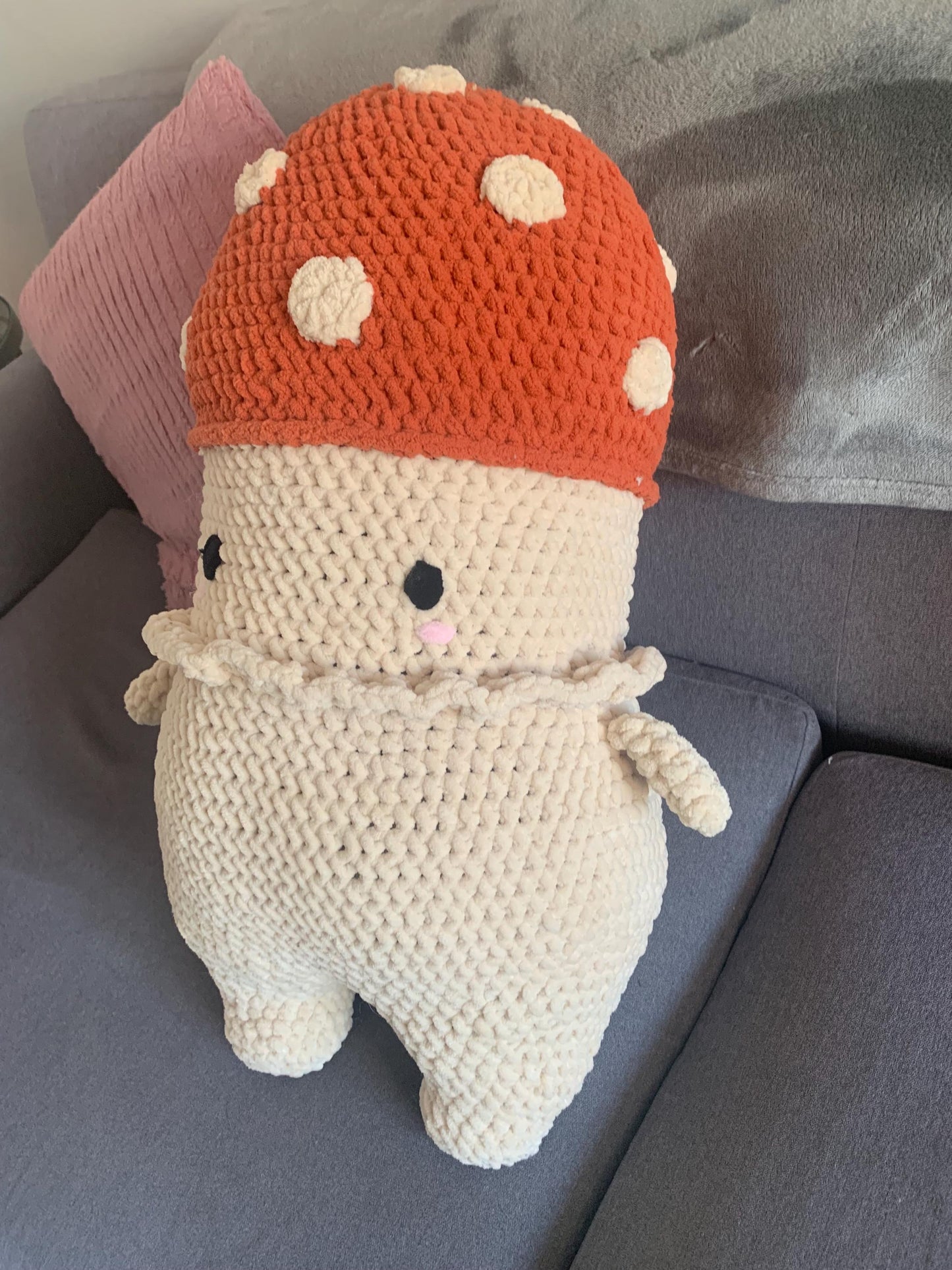 Mega Mushroom Friend Crochet Plushie (Extra Large)