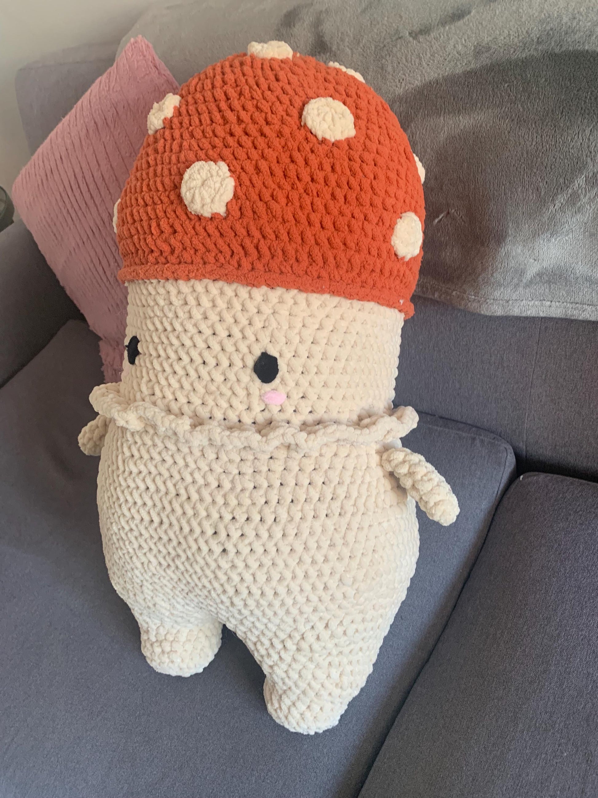 Mega Mushroom Friend Crochet Plushie (Extra Large)