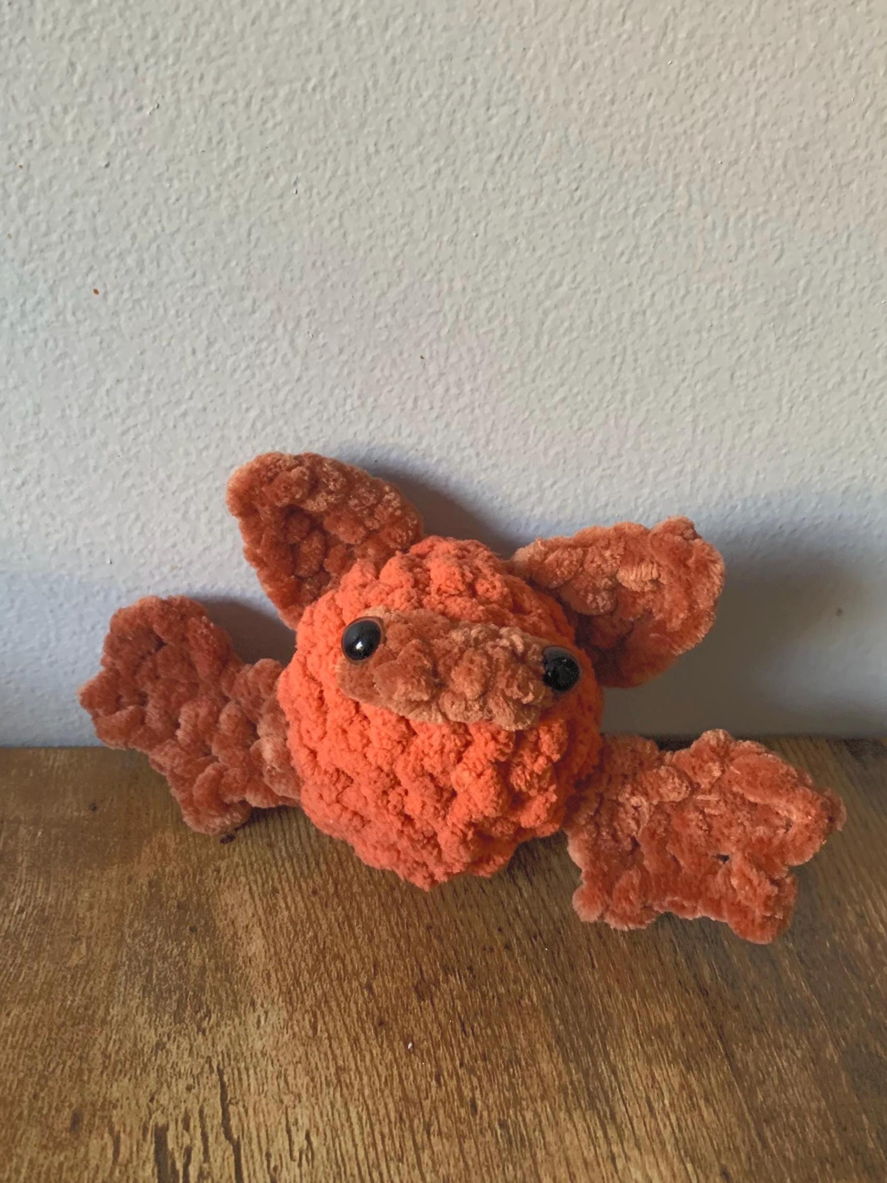 Eastern Red Bat Crochet Plushie