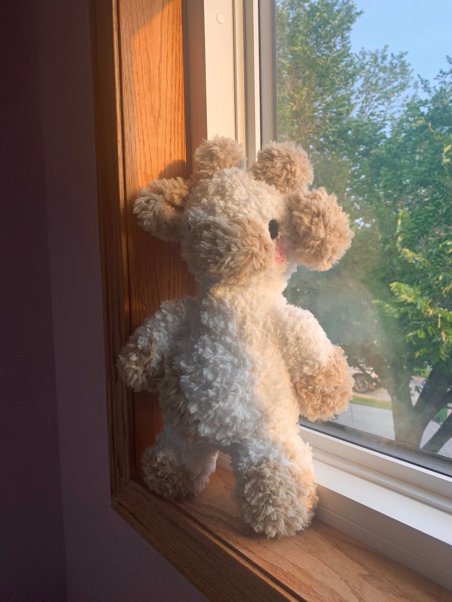 Fluffy Cow Weighted Crochet Plush — Made to Order