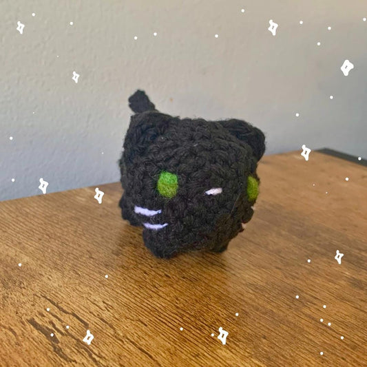 Good Luck Black Cat | Mini Crochet Black Cat