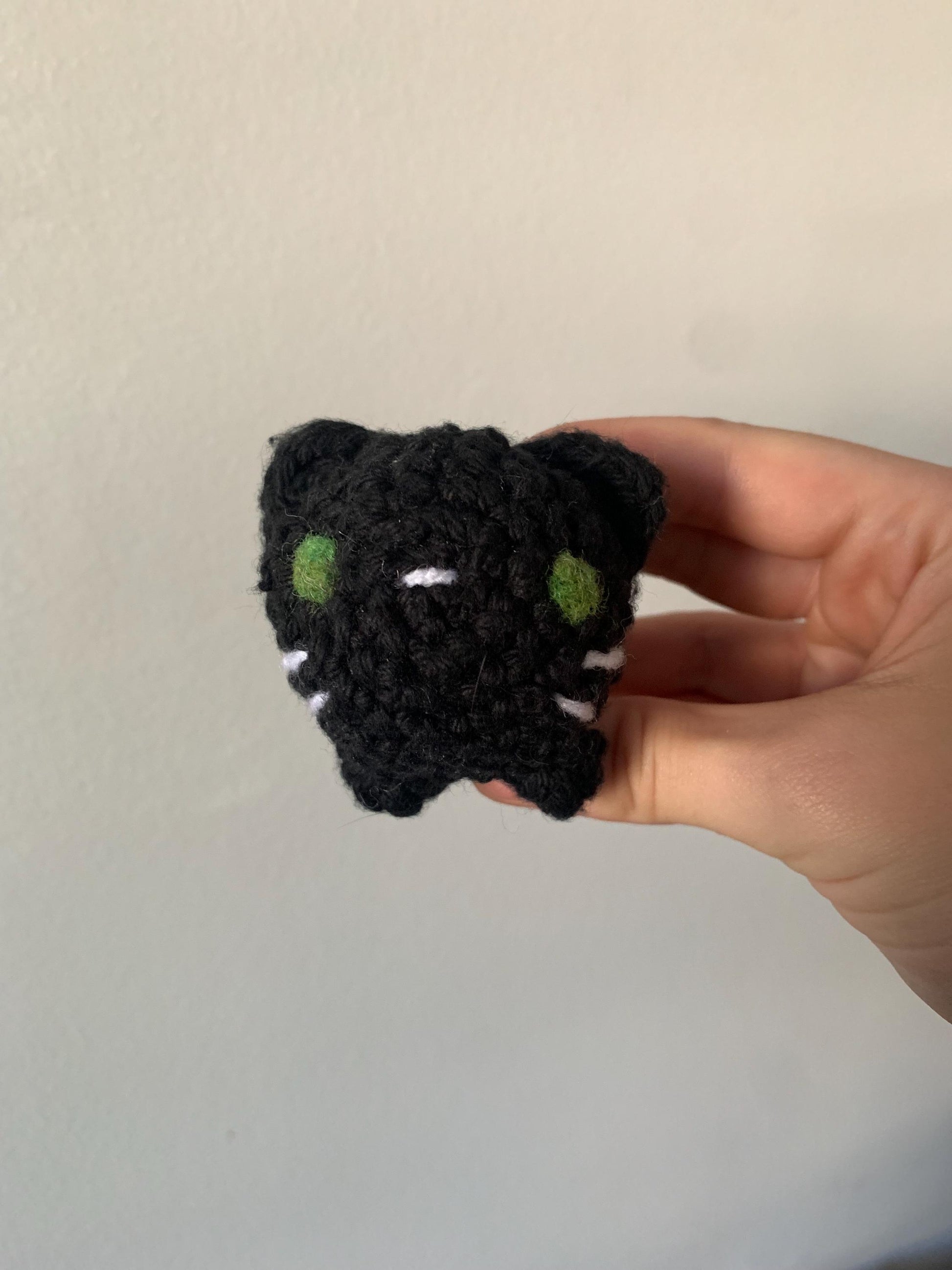 Good Luck Black Cat | Mini Crochet Black Cat