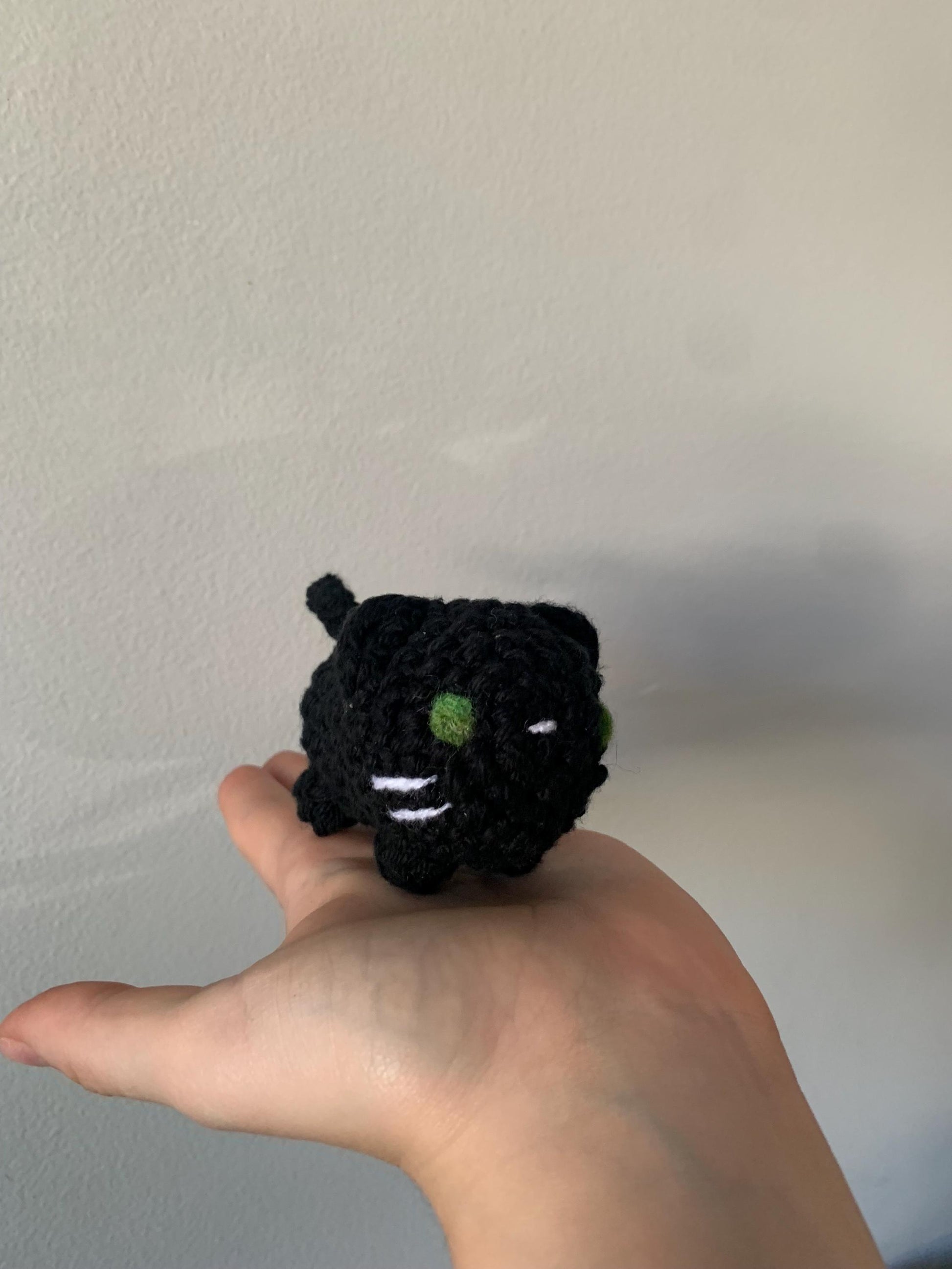 Good Luck Black Cat | Mini Crochet Black Cat