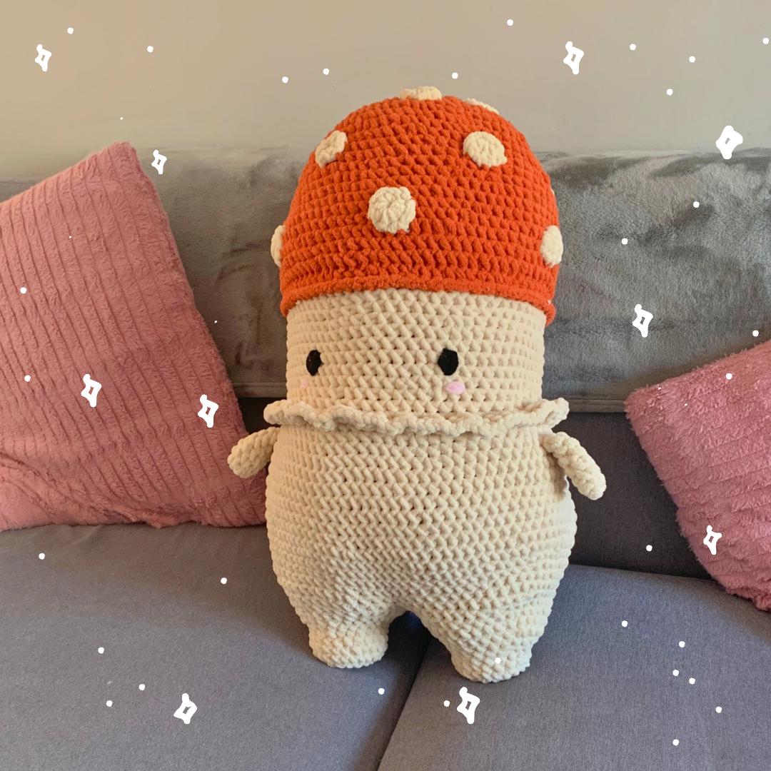 Mega Mushroom Friend Crochet Plushie (Extra Large)