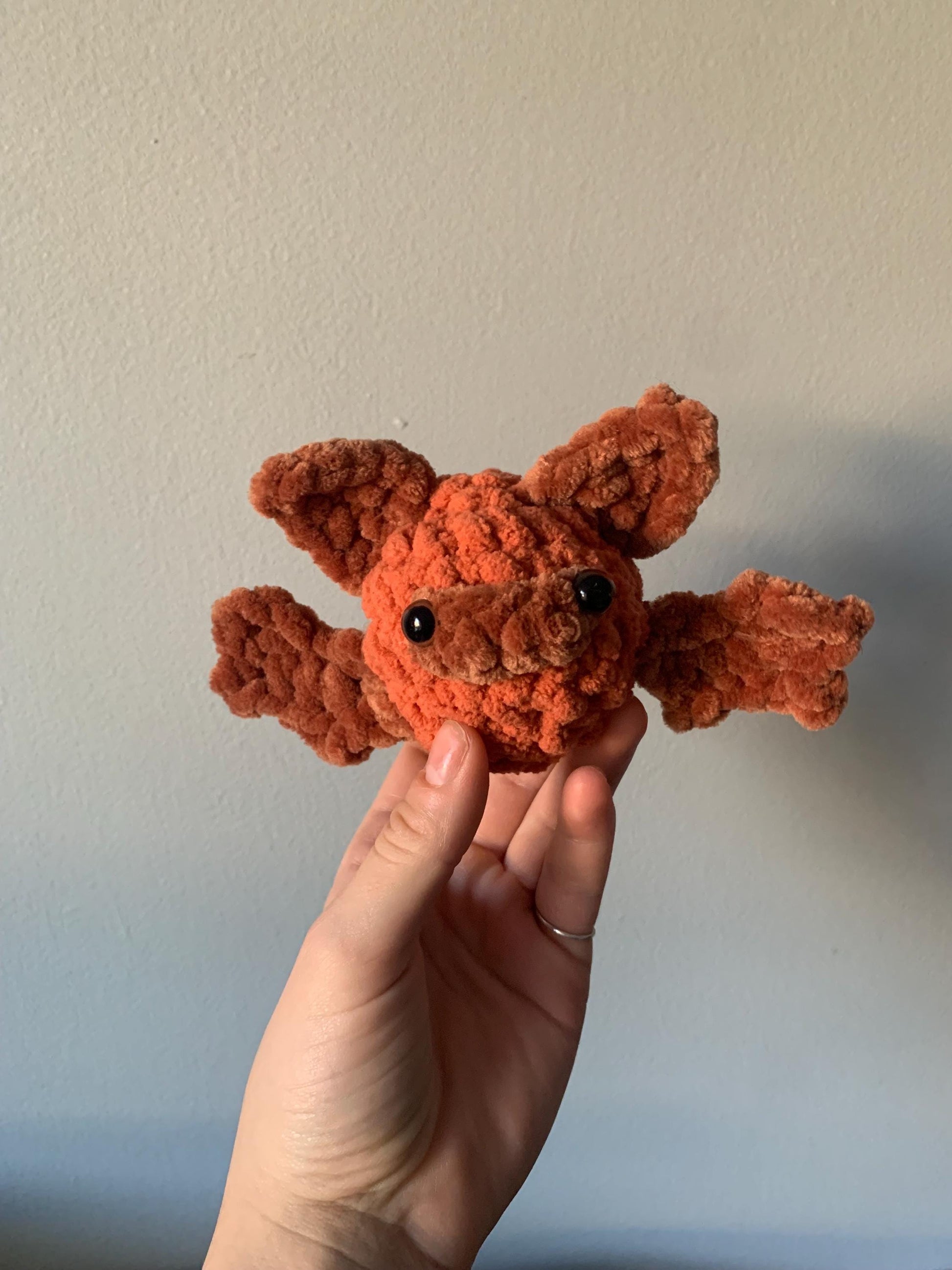 Eastern Red Bat Crochet Plushie
