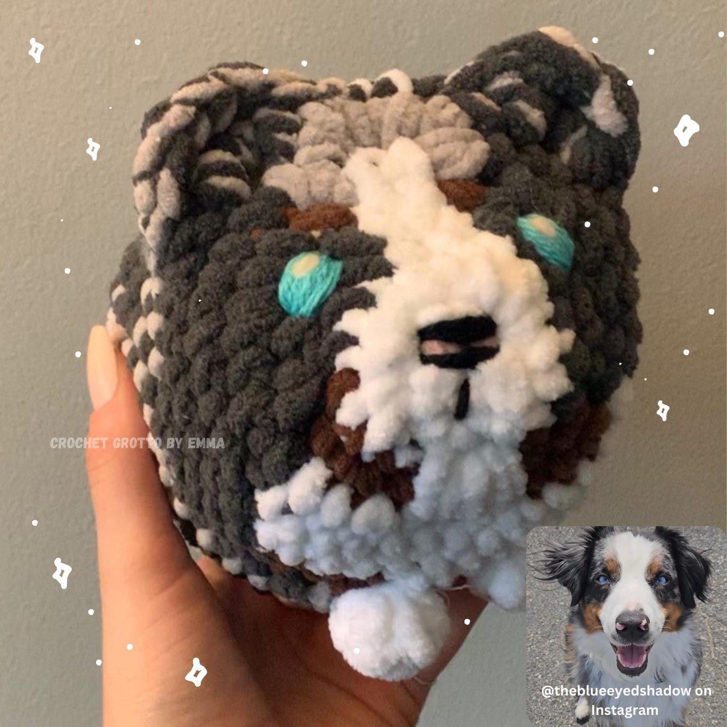 Customizable Pet Dog Crochet Plushies | Made to Order