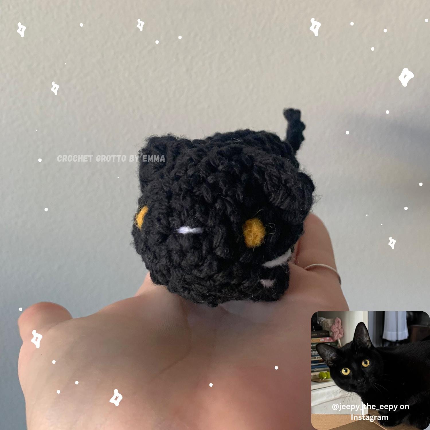 Customizable Crochet Mini Pet Cats | Made to Order