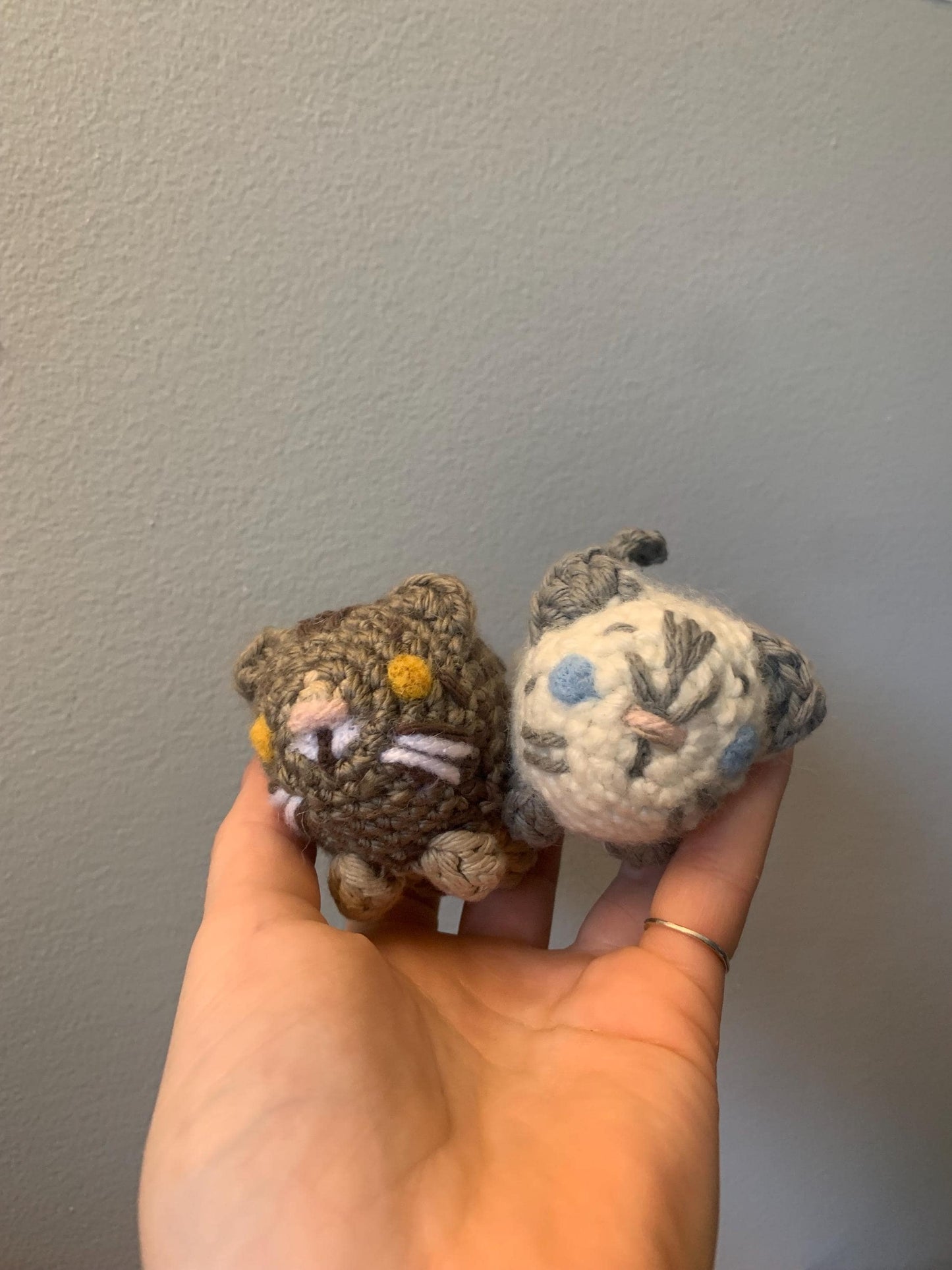 Customizable Crochet Mini Pet Cats | Made to Order