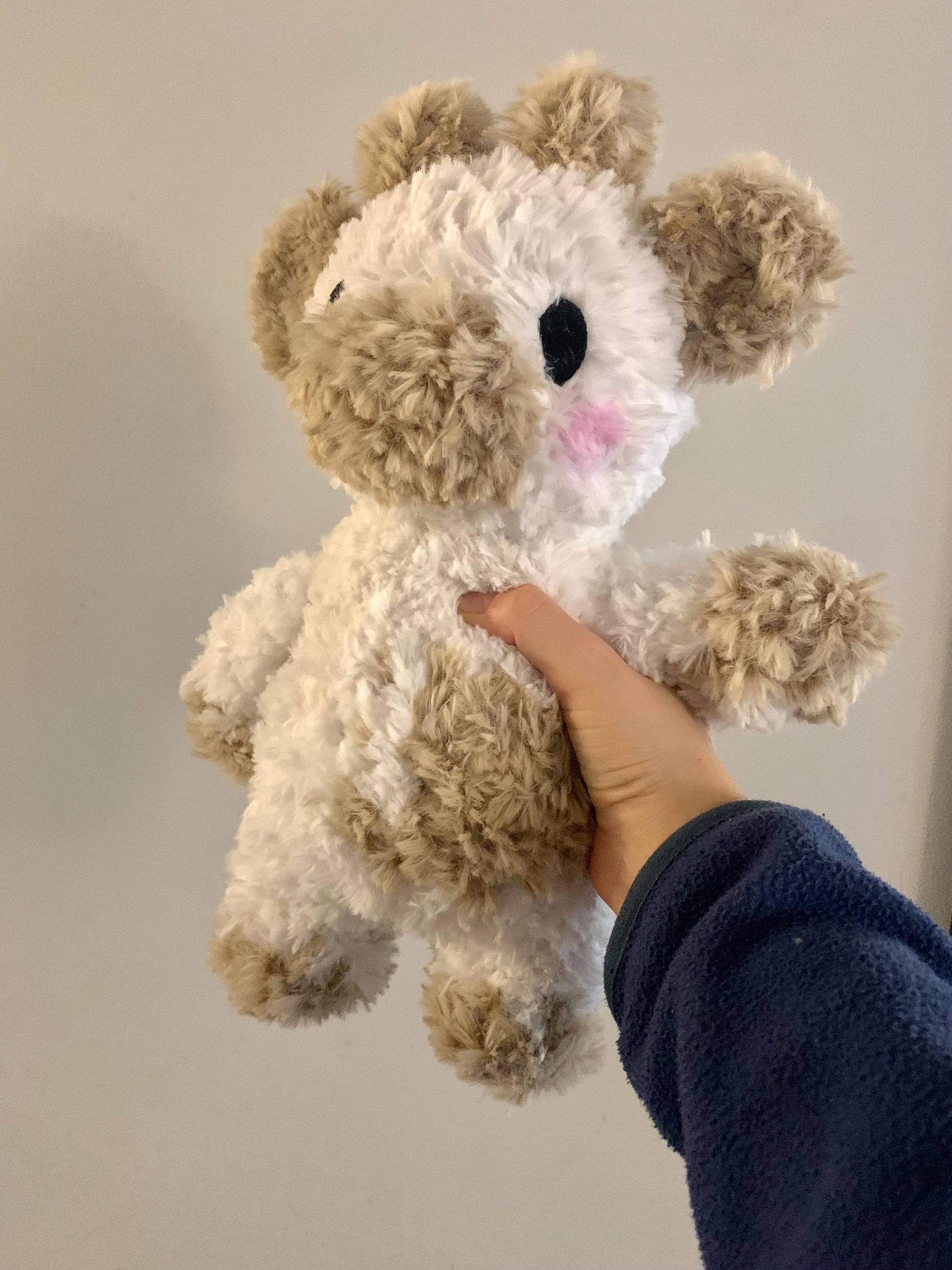 Fluffy Cow Weighted Crochet Plush — Made to Order