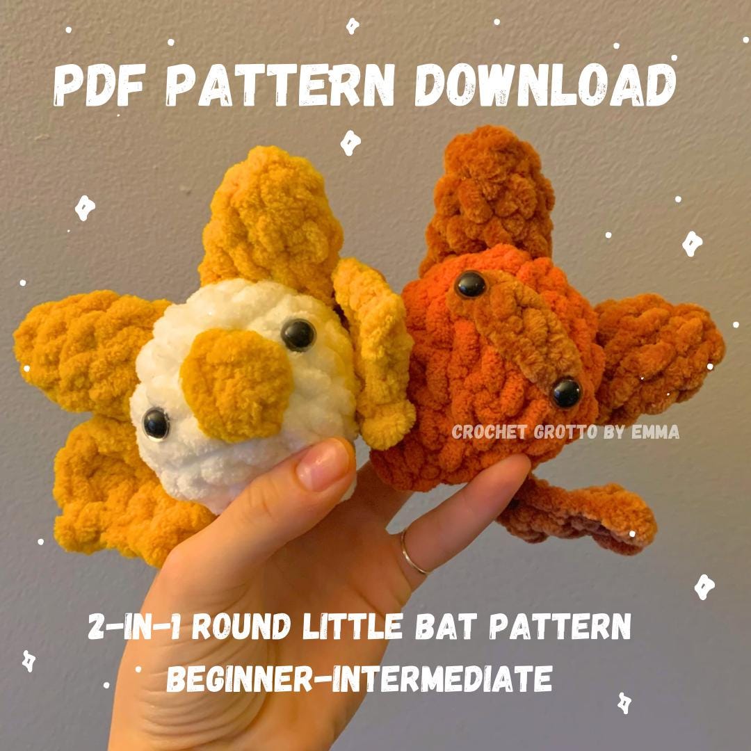 PDF Download: Round Little Bats Crochet Pattern