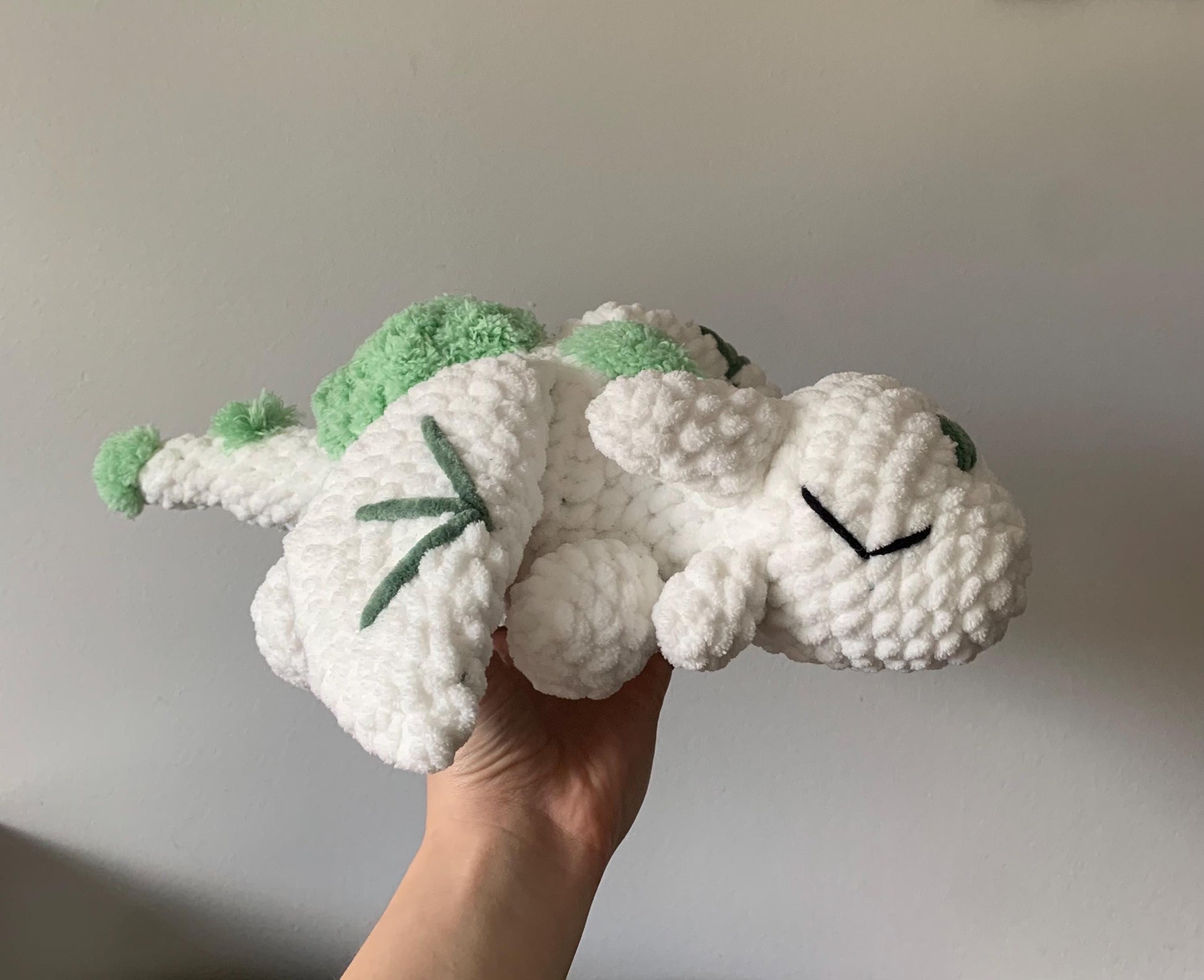 Cuddly Moss Dragon Crochet Plushie