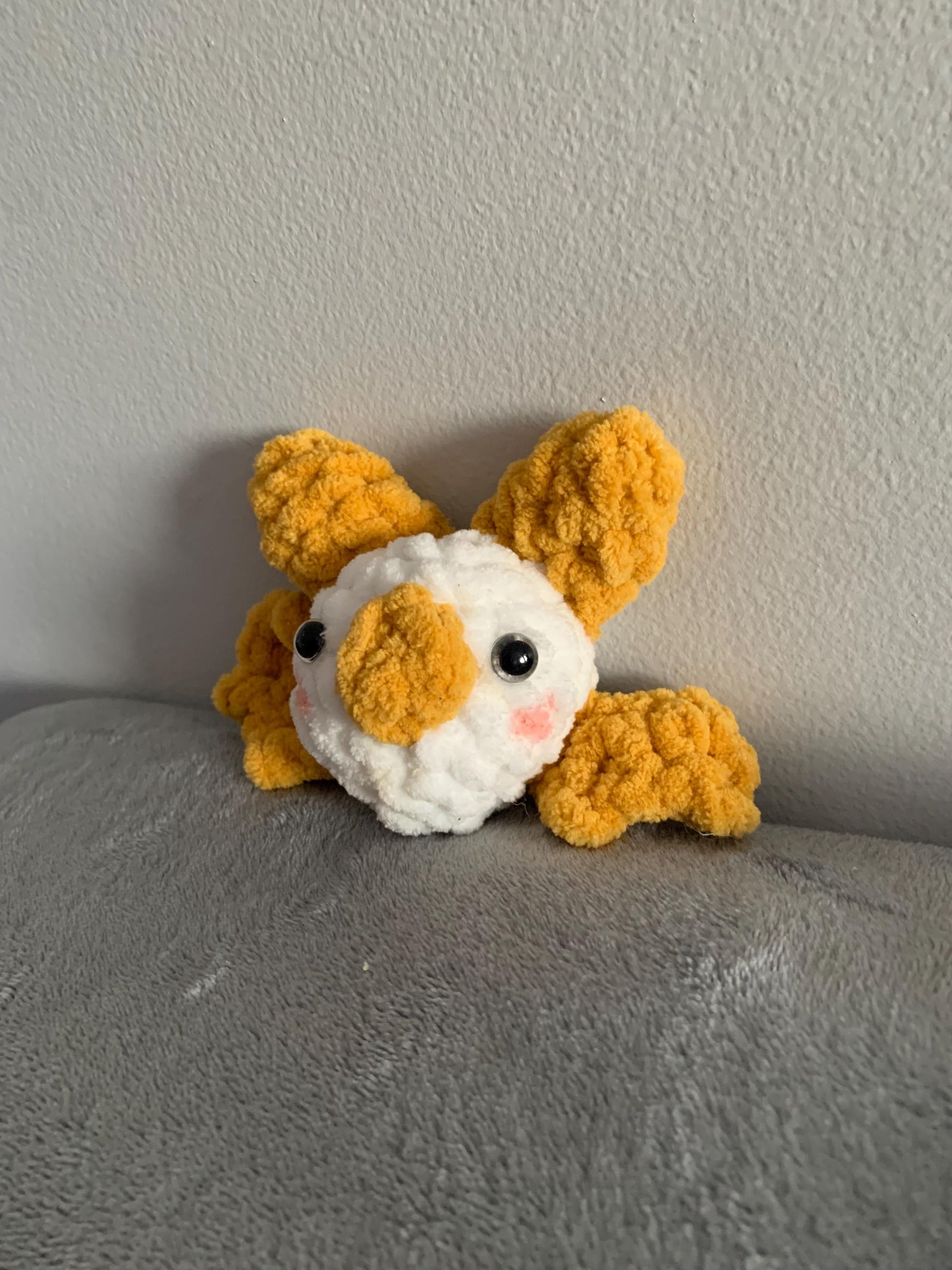Honduran White Bat Crochet Plush