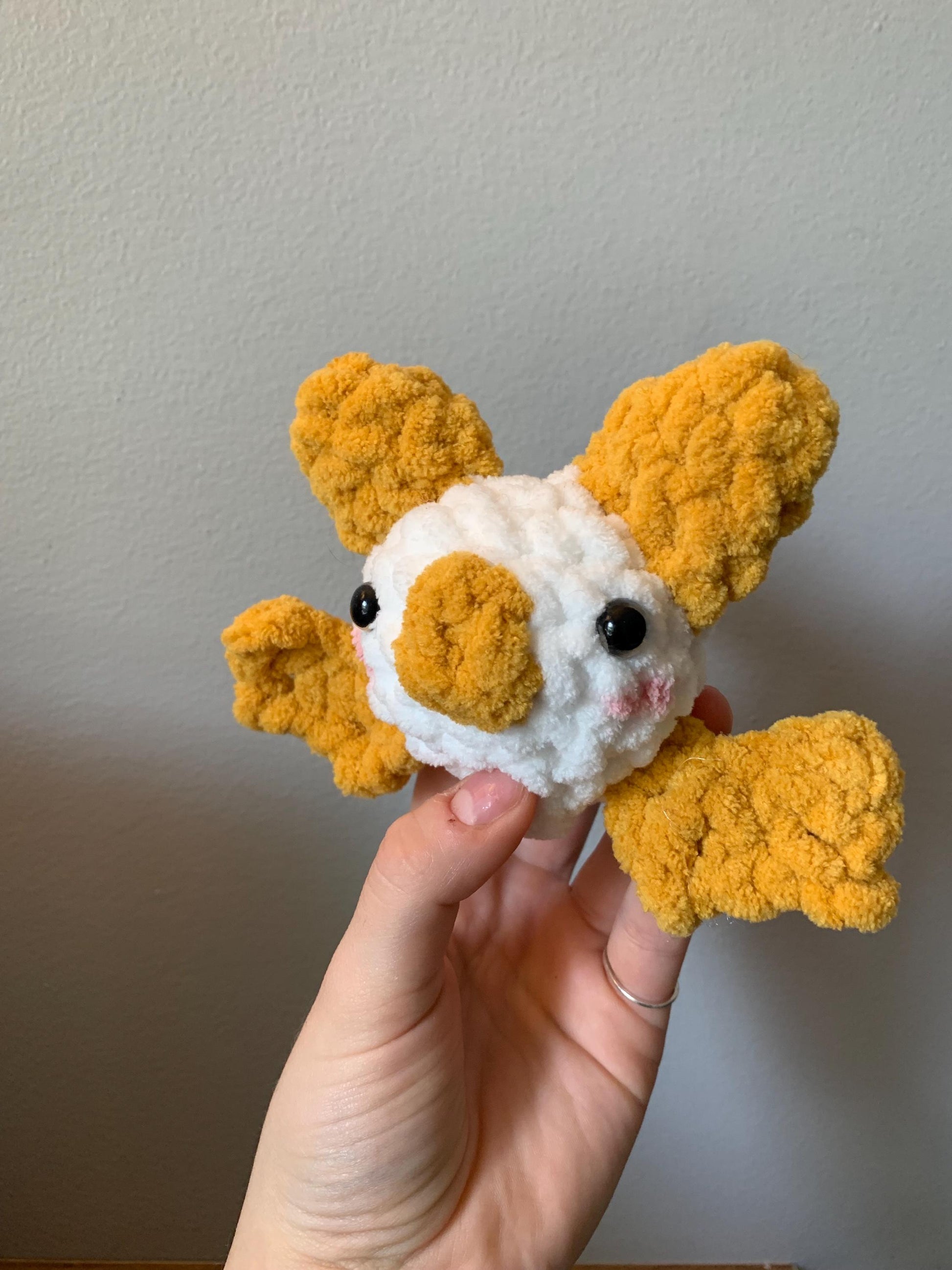 Honduran White Bat Crochet Plush