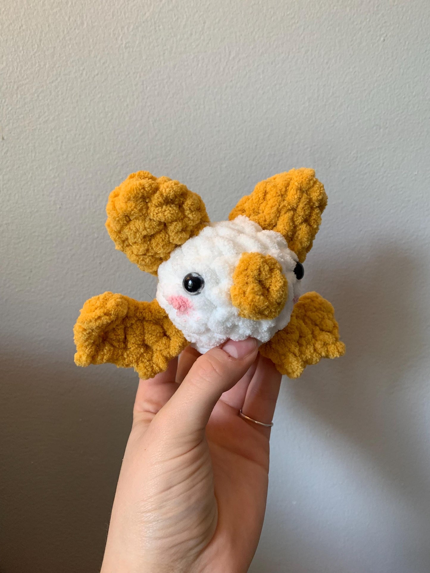 Honduran White Bat Crochet Plush