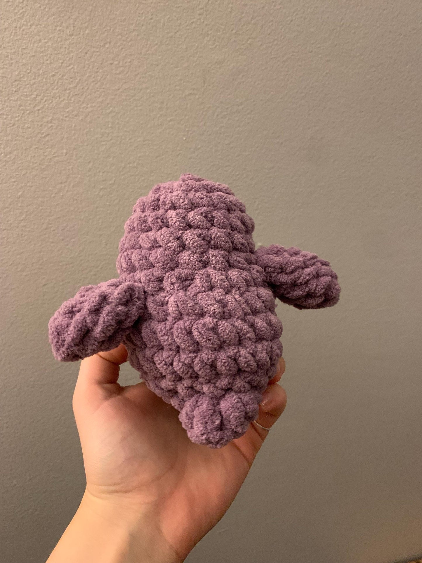 Chubby Hummingbird Crochet Plushie — Violet-Crowned Woodnymph Hummingbird