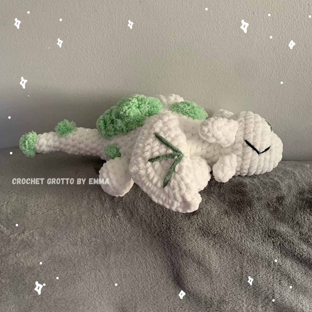 Cuddly Moss Dragon Crochet Plushie