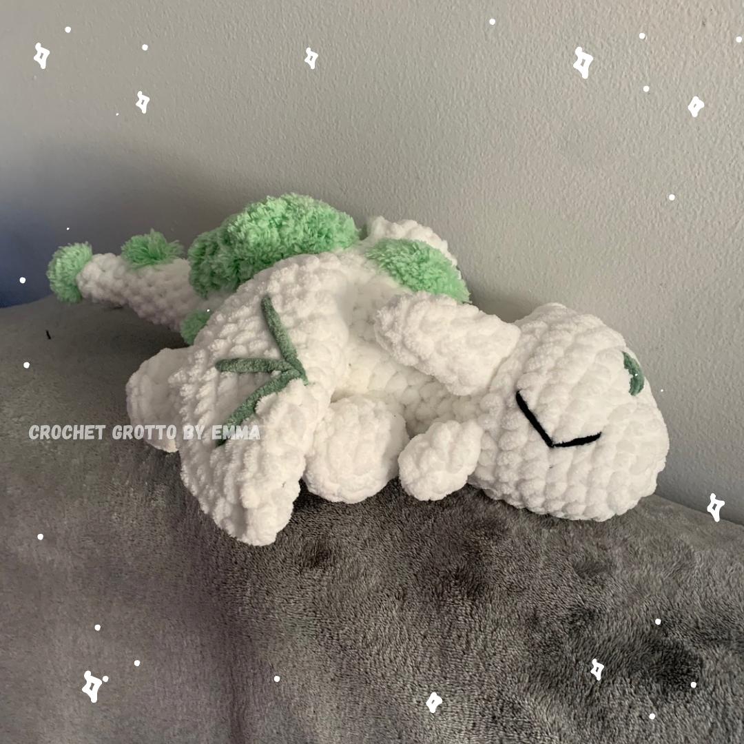 Cuddly Moss Dragon Crochet Plushie