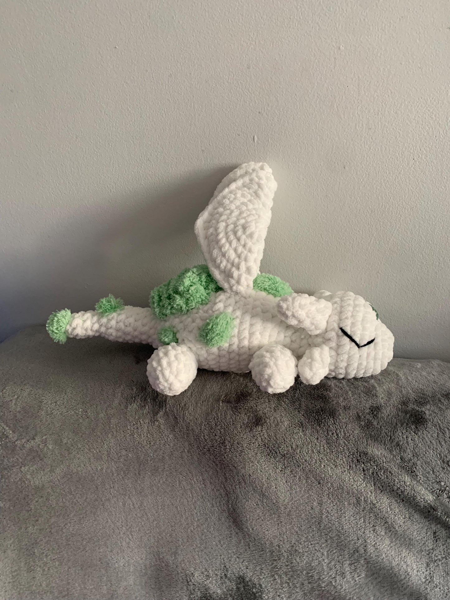 Cuddly Moss Dragon Crochet Plushie