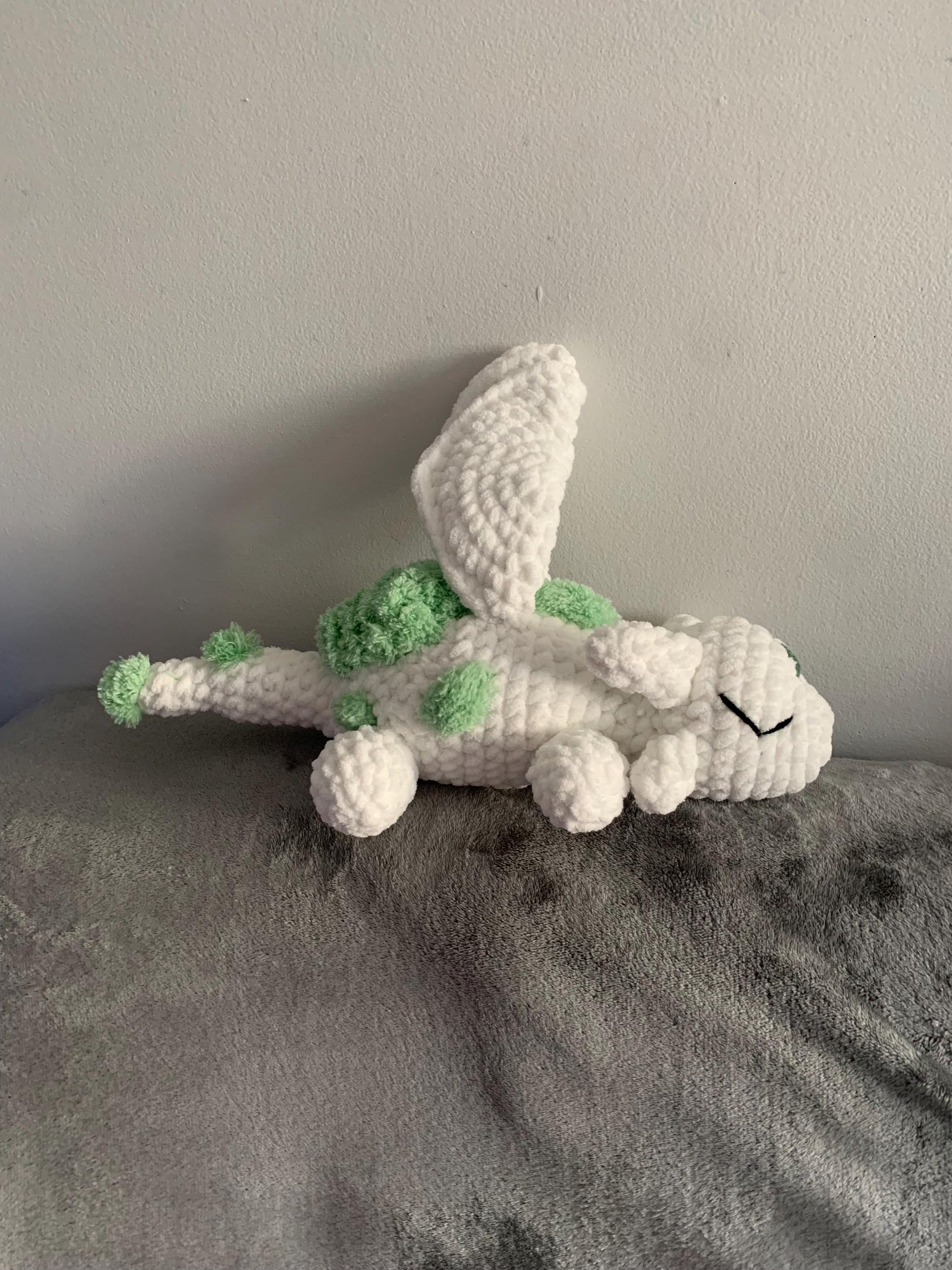 Cuddly Moss Dragon Crochet Plushie