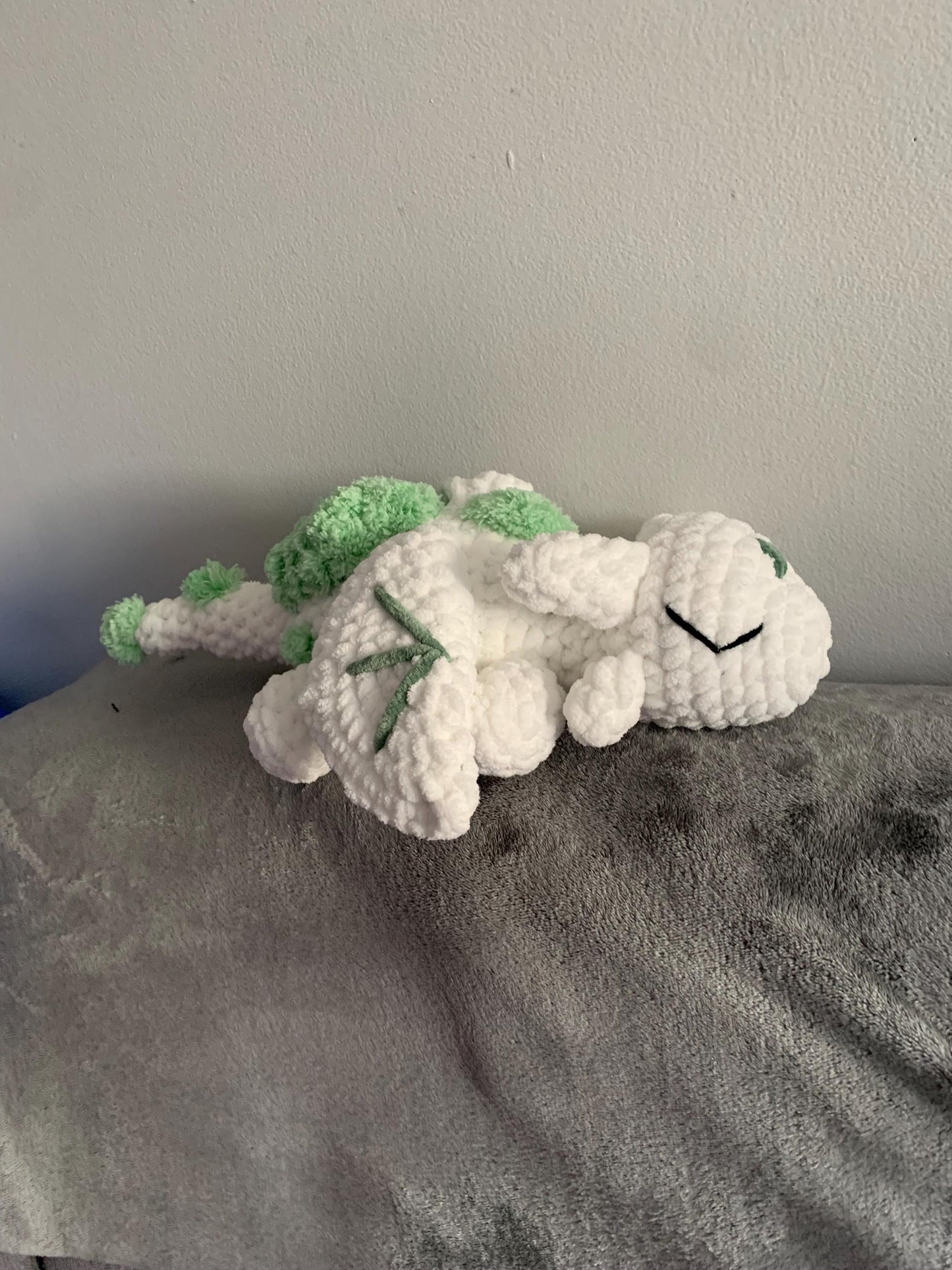 Cuddly Moss Dragon Crochet Plushie