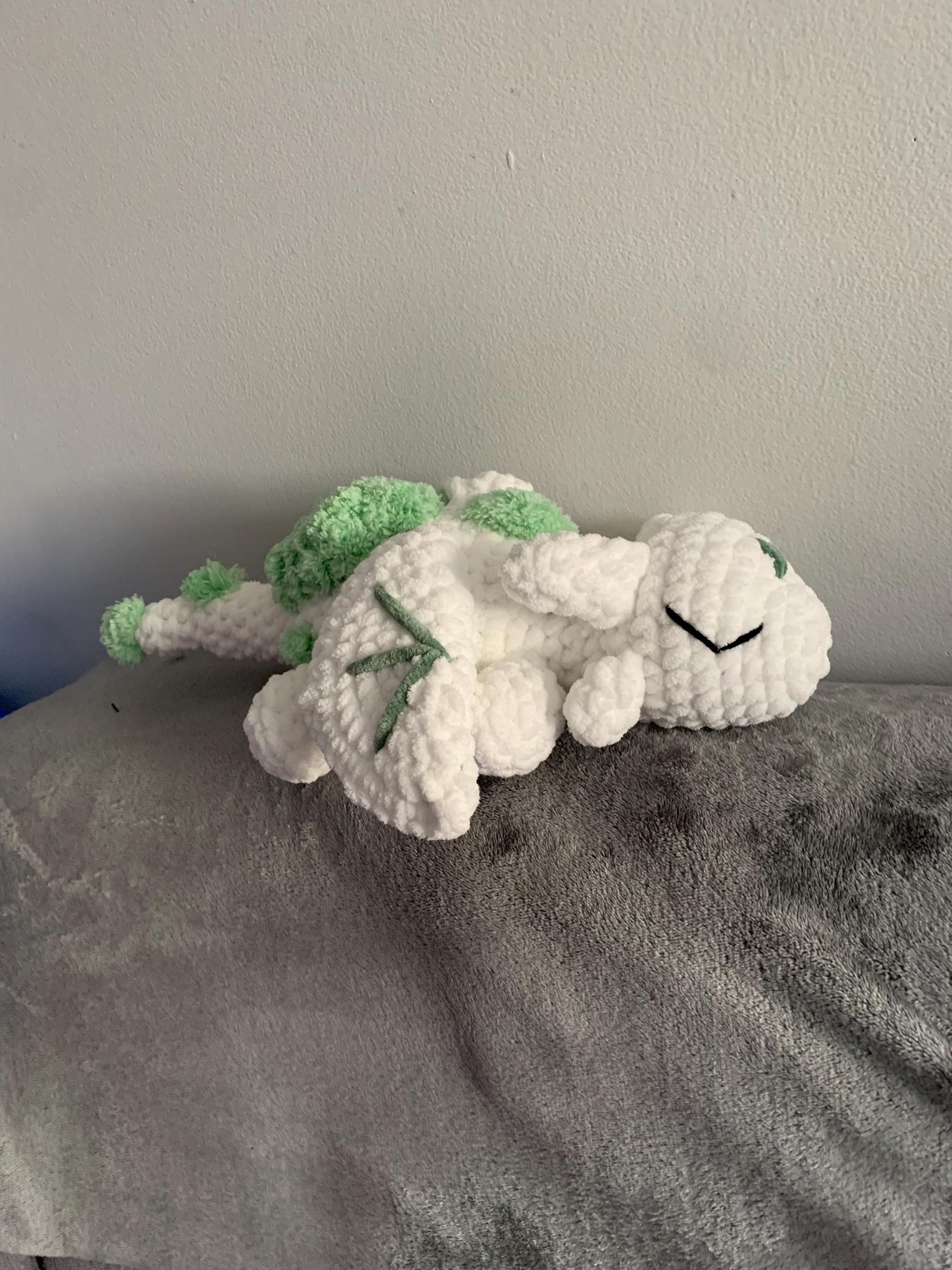 Cuddly Moss Dragon Crochet Plushie