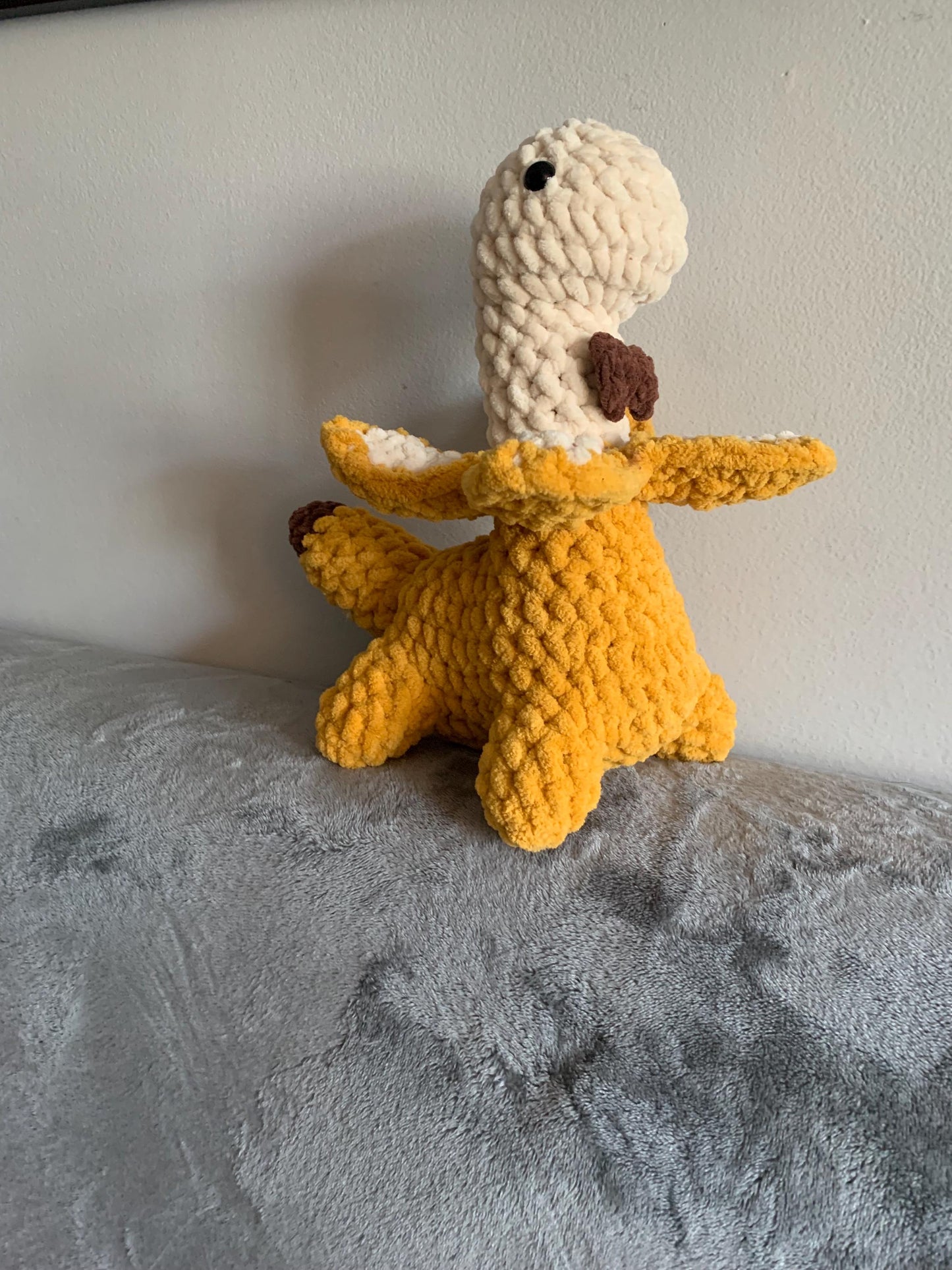 Dapper Bananasaurus Crochet Plushie — Made to Order