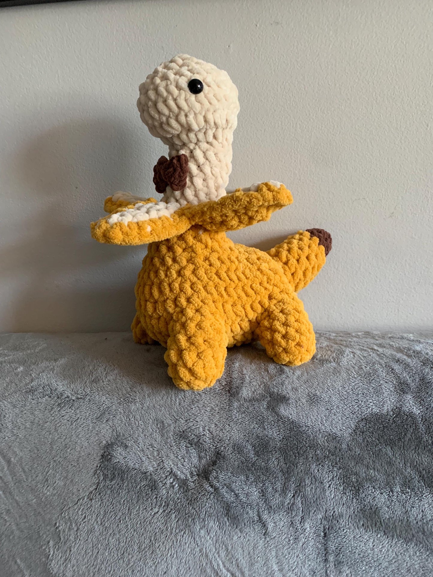 Dapper Bananasaurus Crochet Plushie — Made to Order