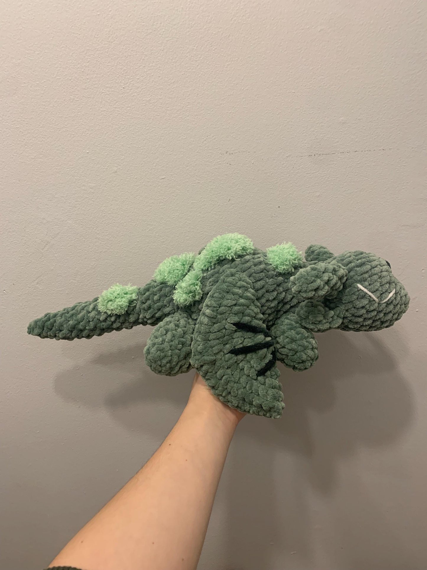 Cuddly Moss Dragon Crochet Plushie