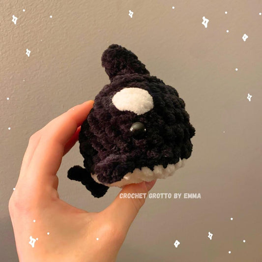 Chubby Little Orca Crochet Plushie