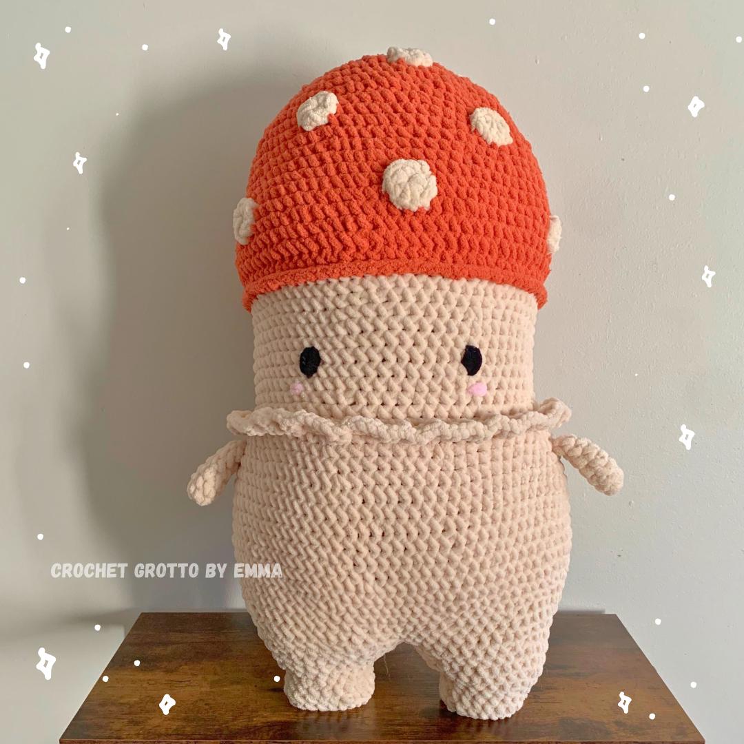 Mega Mushroom Friend Crochet Plushie (Extra Large)