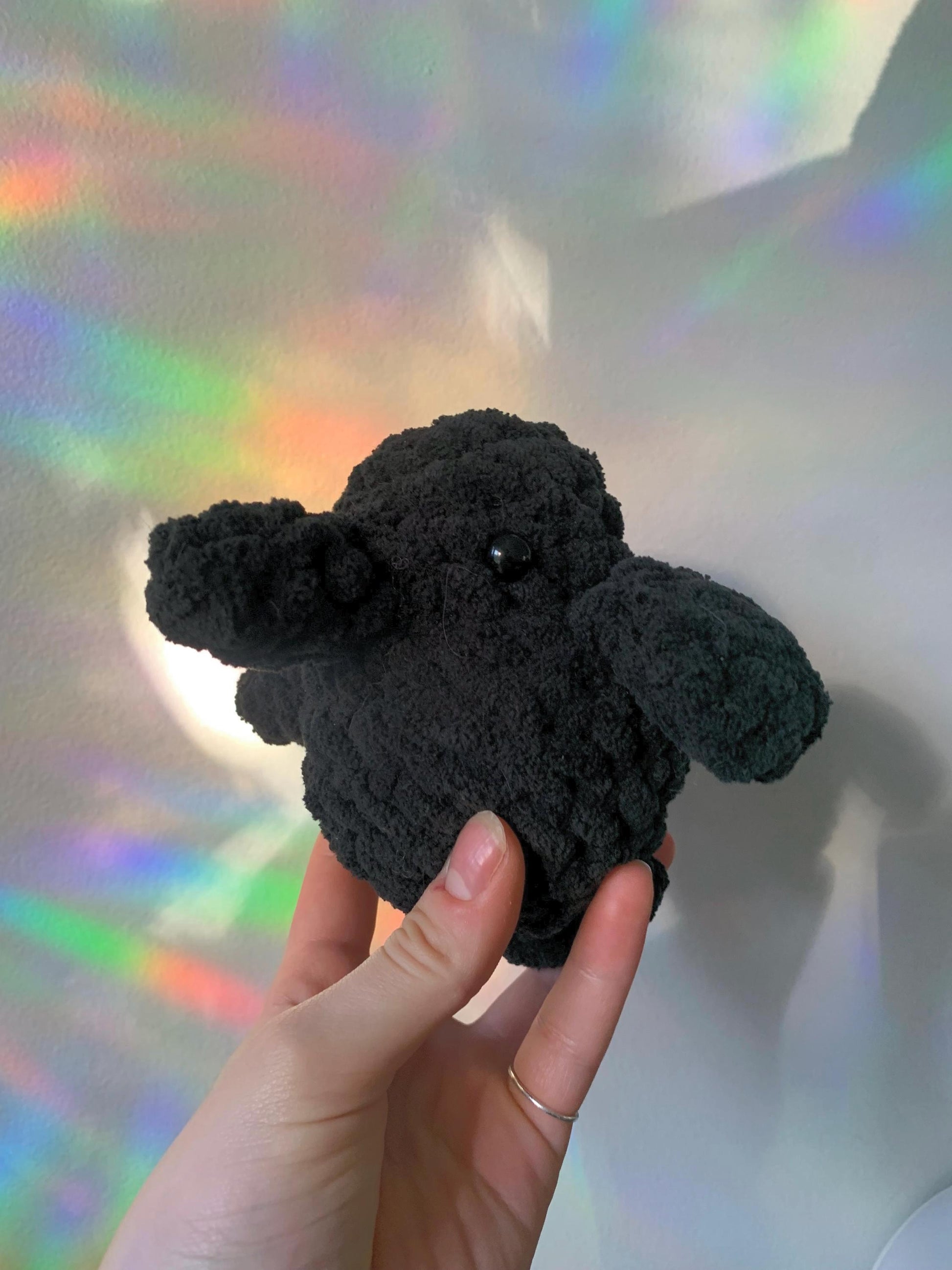 Chubby Crow Crochet Plushie