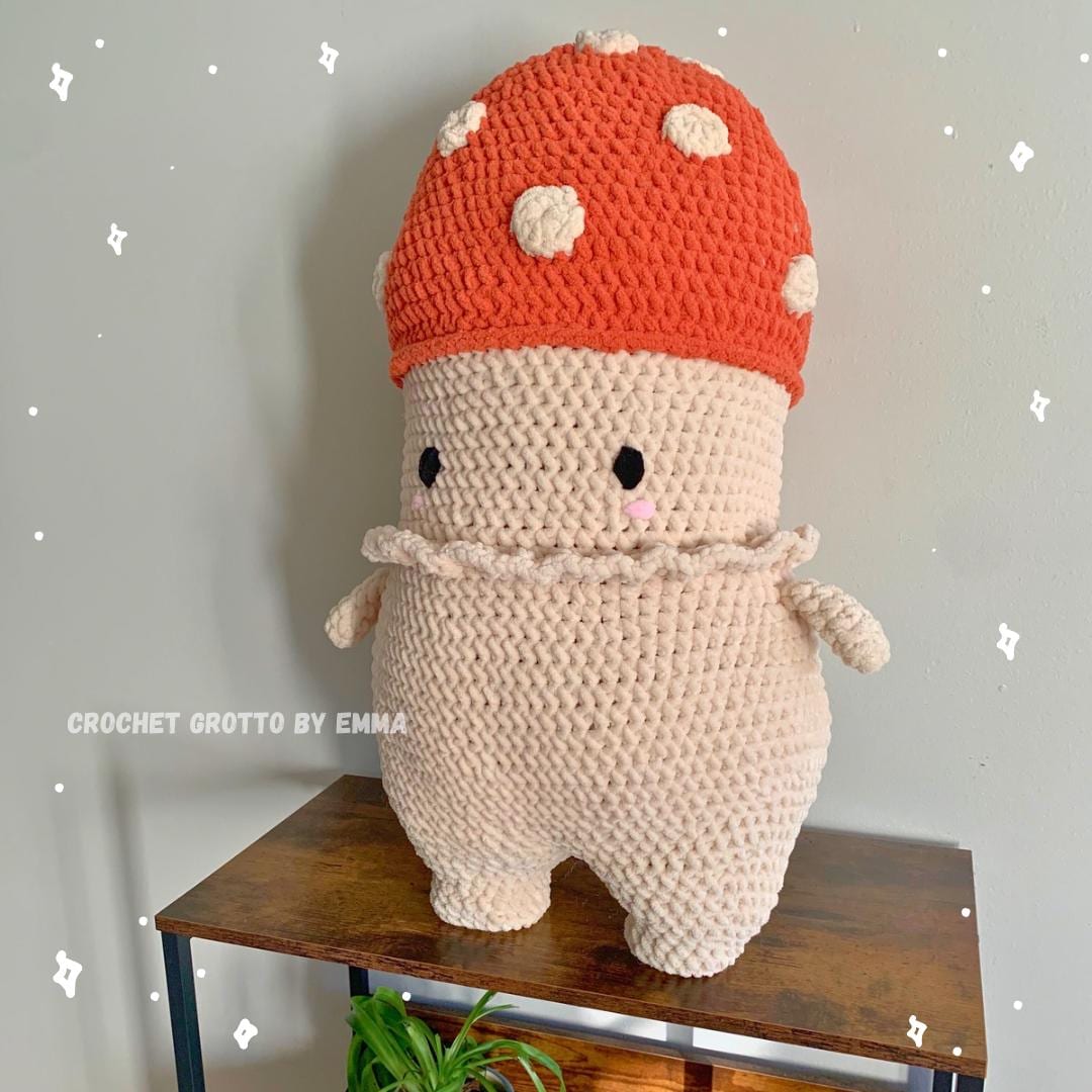 Mega Mushroom Friend Crochet Plushie (Extra Large)