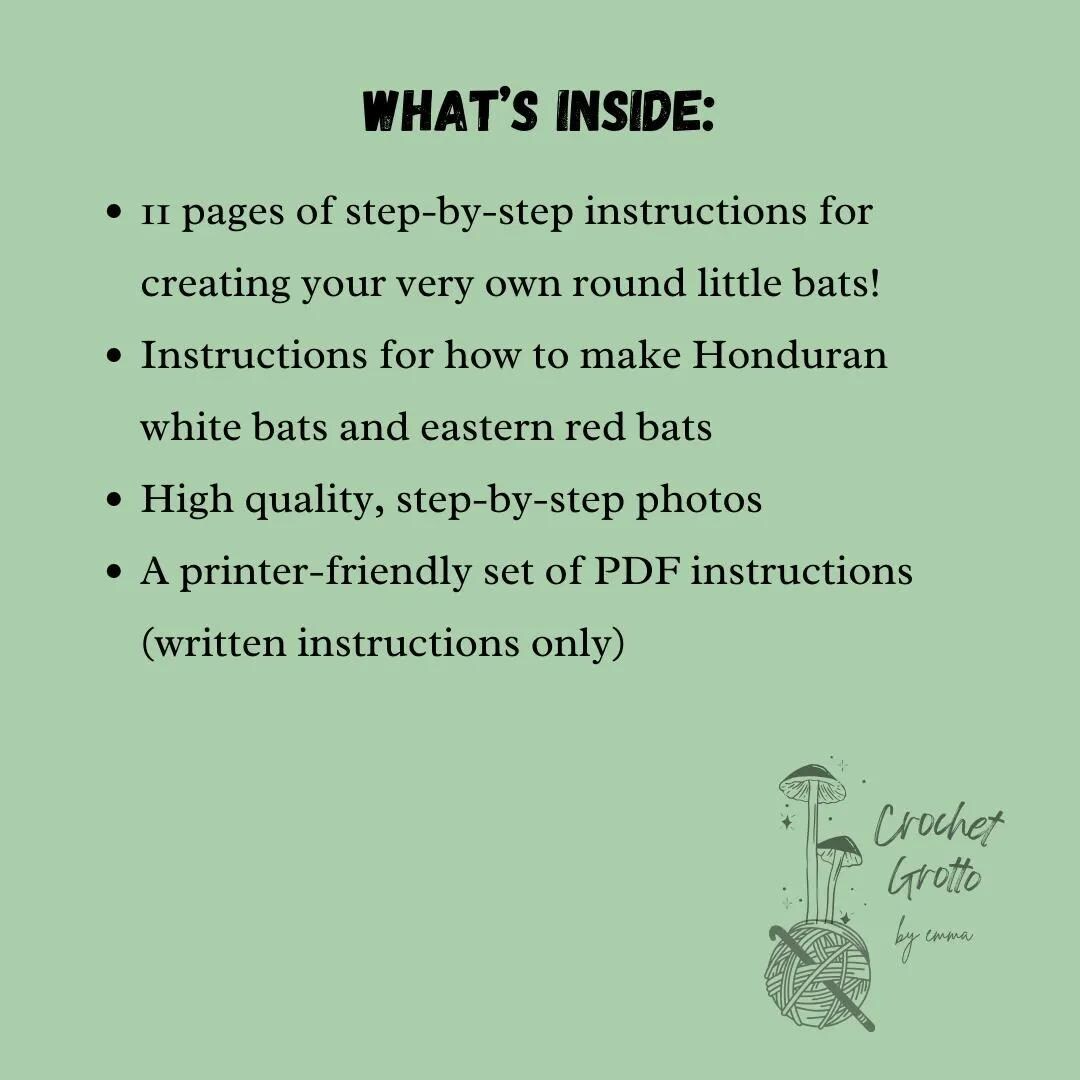 Crochet PDF Pattern Bundle: Hummingbirds & Little Bats