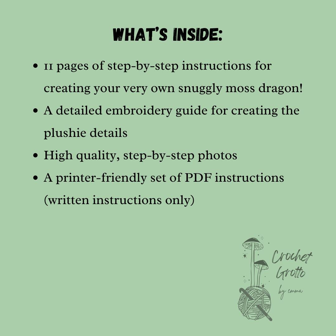 Crochet PDF Pattern Bundle: Hummingbirds & Moss Dragons