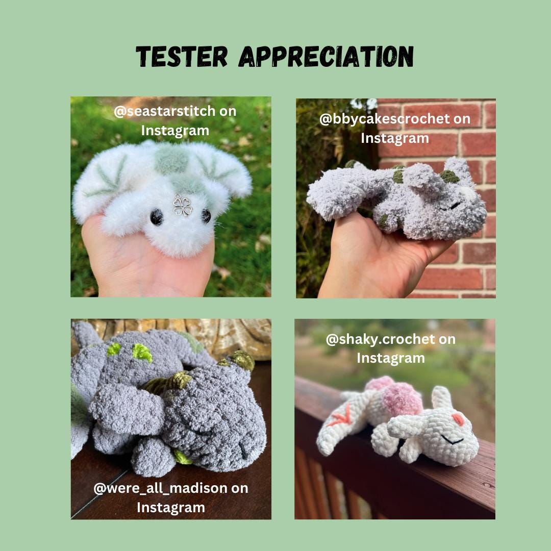 Crochet PDF Pattern Bundle: Hummingbirds & Moss Dragons