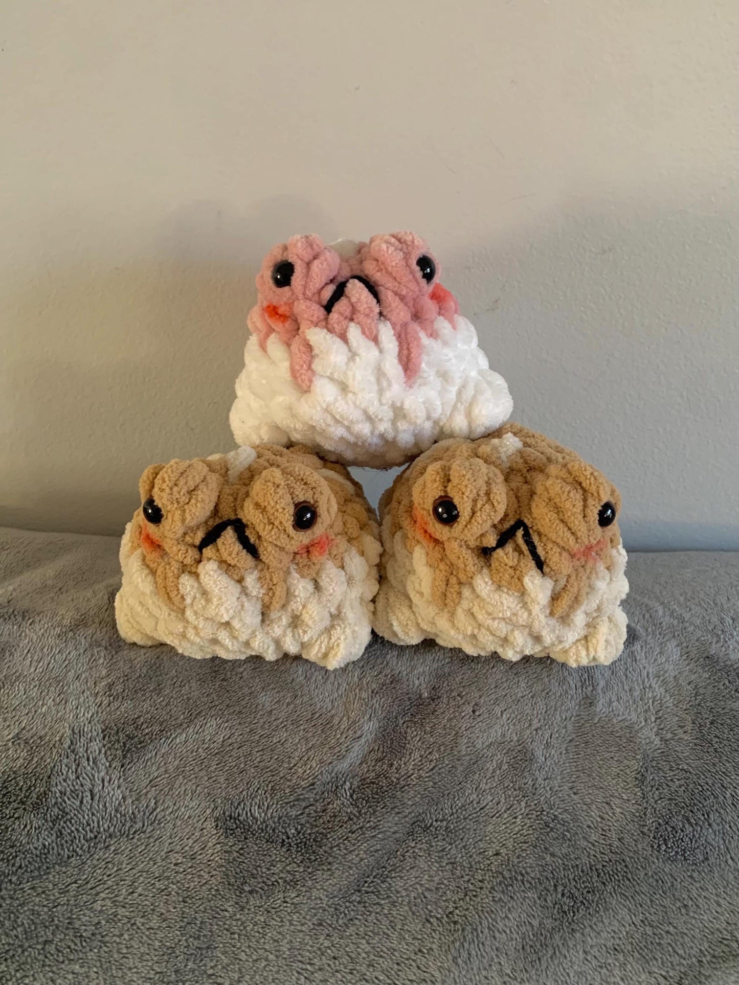 Desert Rain Frog Crochet Plushie