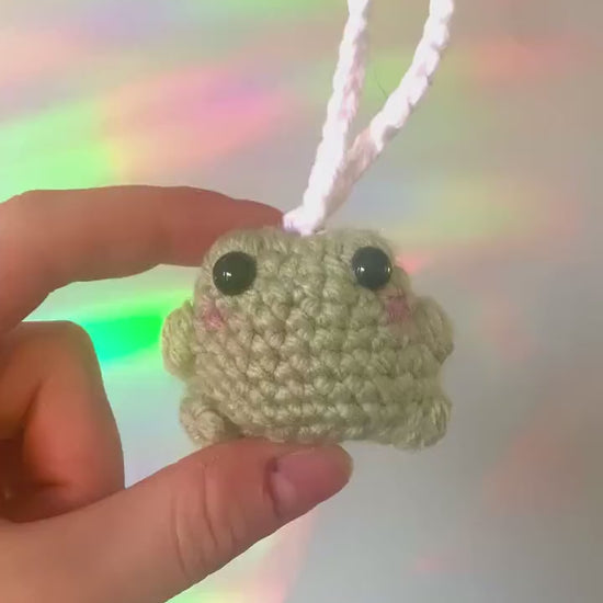 Little Frog Crochet Ornament