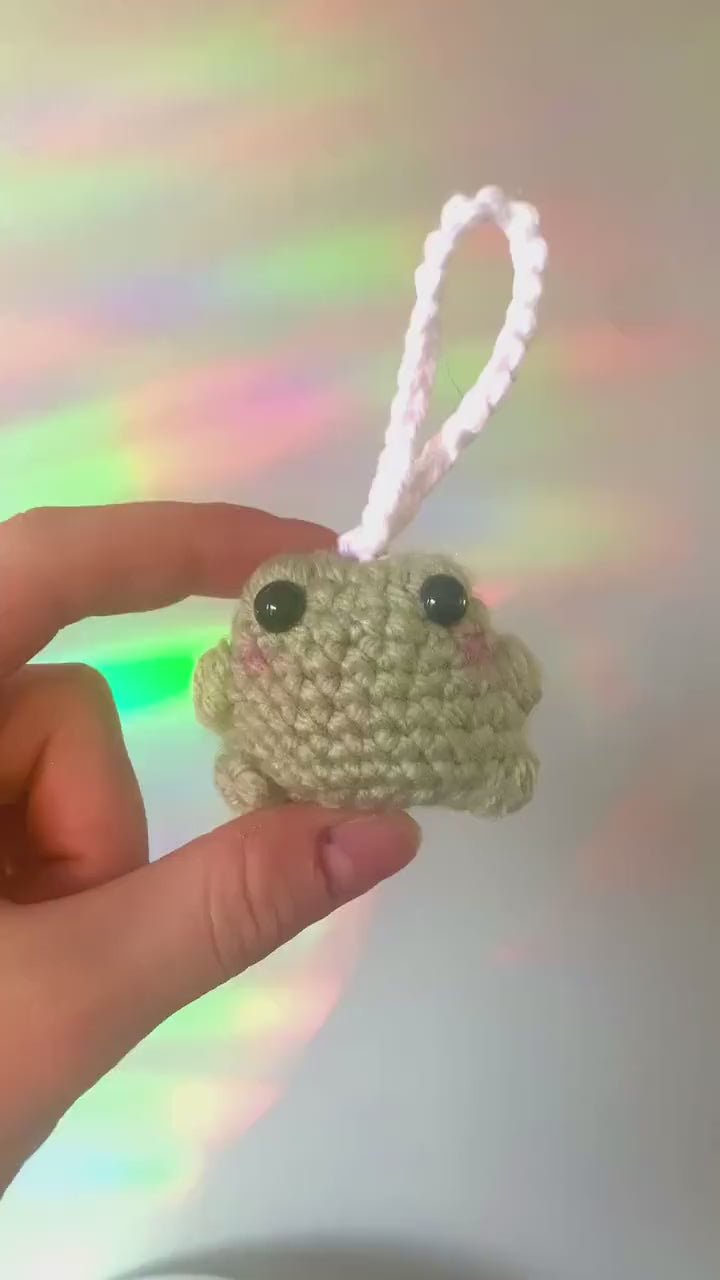 Little Frog Crochet Ornament