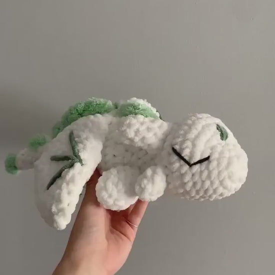 PDF Download: Snuggly Moss Dragon Crochet Pattern